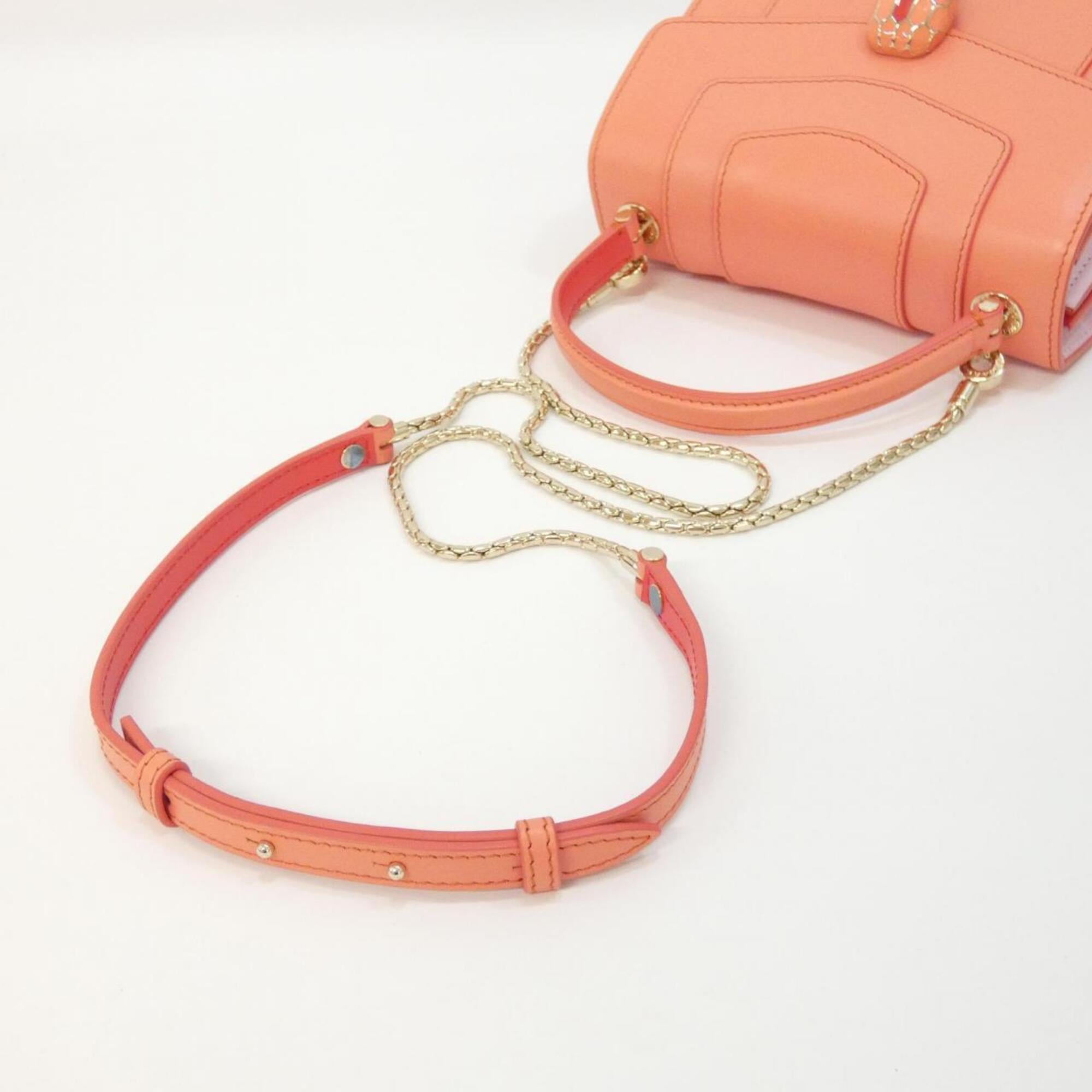Bvlgari Pink Leather Handbag (Pre-Owned)