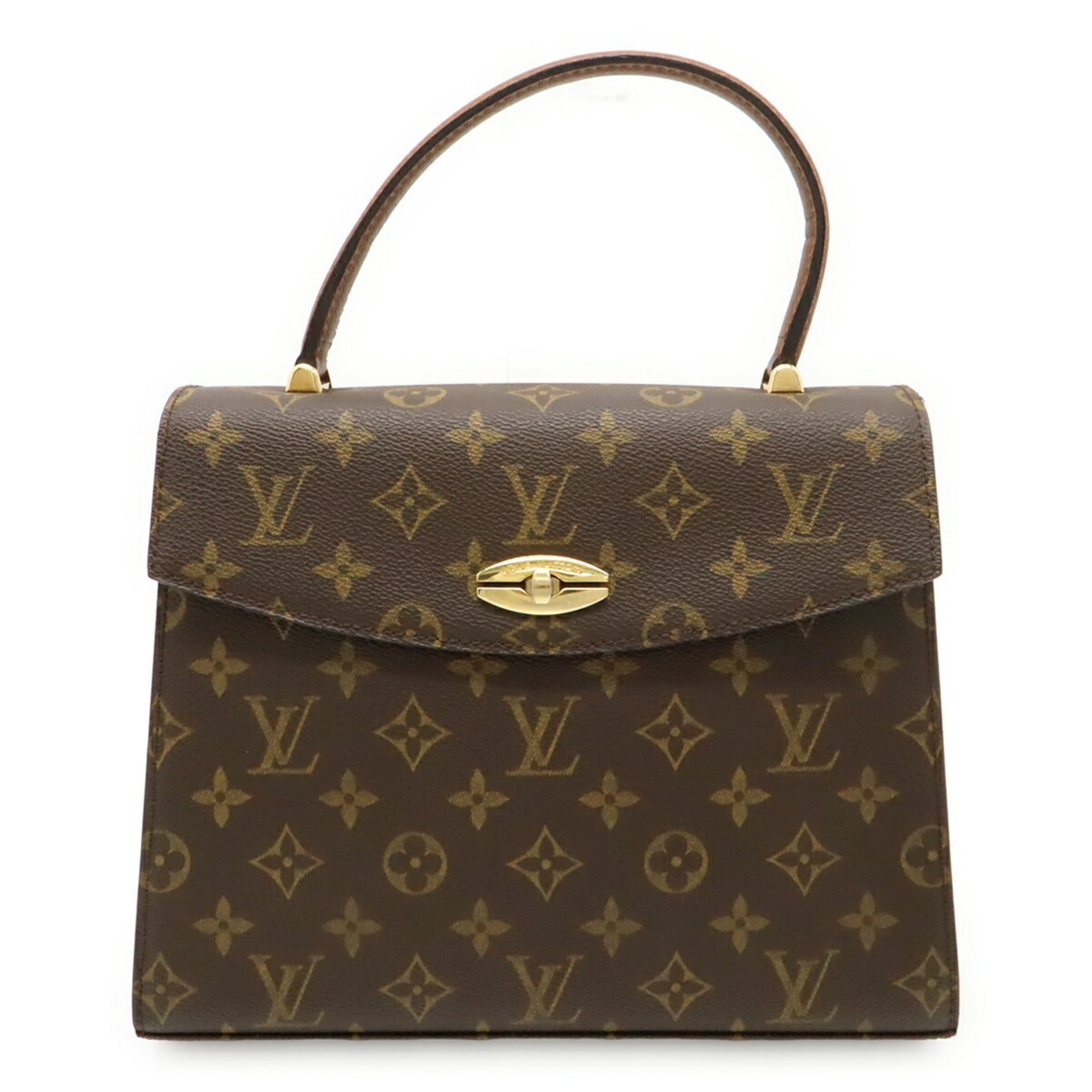 Louis Vuitton Brown Monogram Canvas Handbag (Pre-Owned)