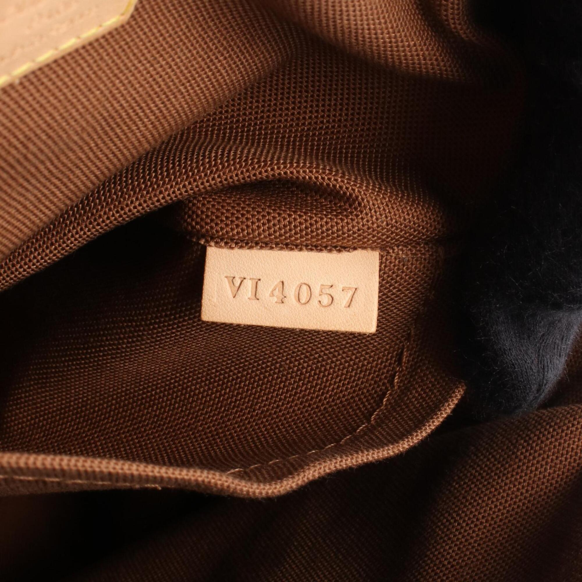 Louis Vuitton Brown Monogram Coated Canvas Leather Handbag (Pre-Owned)
