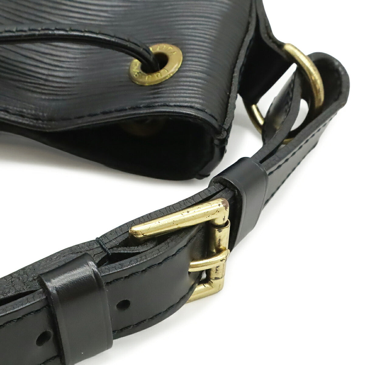 Louis Vuitton Black Noir Epi Leather Shoulder Bag (Pre-Owned)