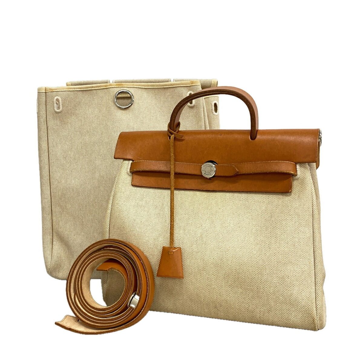 Hermes Natural Toile H Backpack (Pre-Owned)