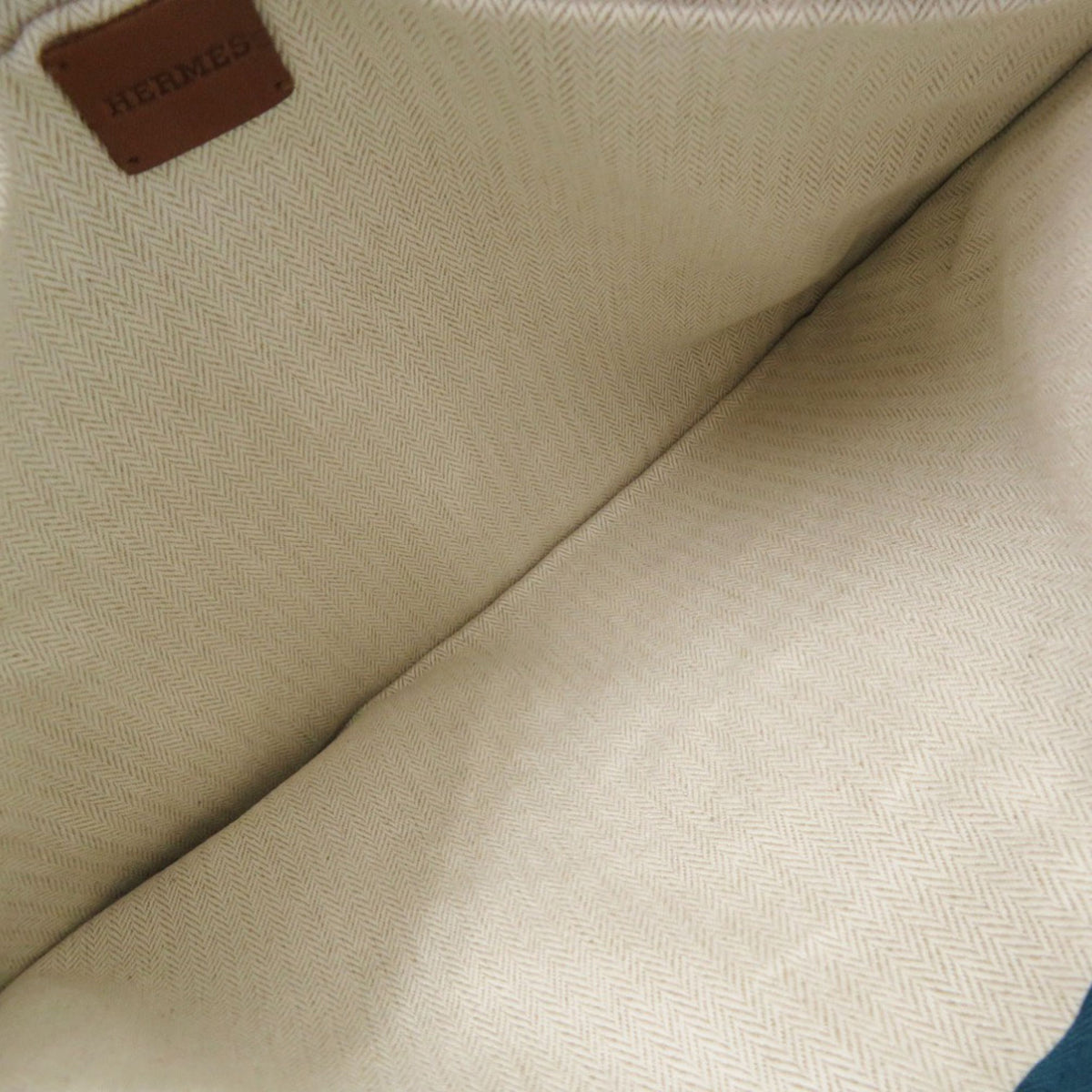 Hermes Blue Cotton Pouch (Pre-Owned)