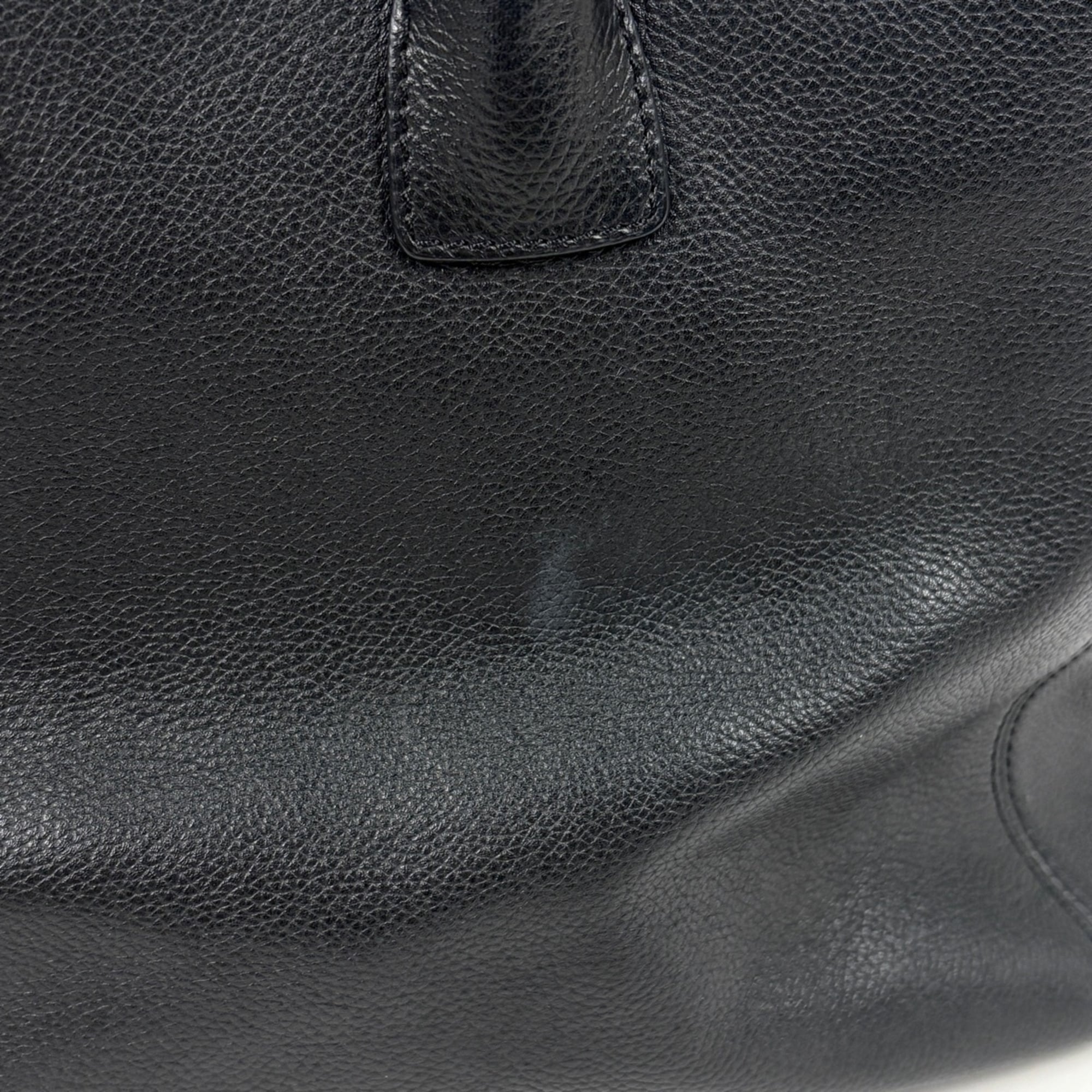 Chanel Black Leather Tote Bag (Pre-Owned)