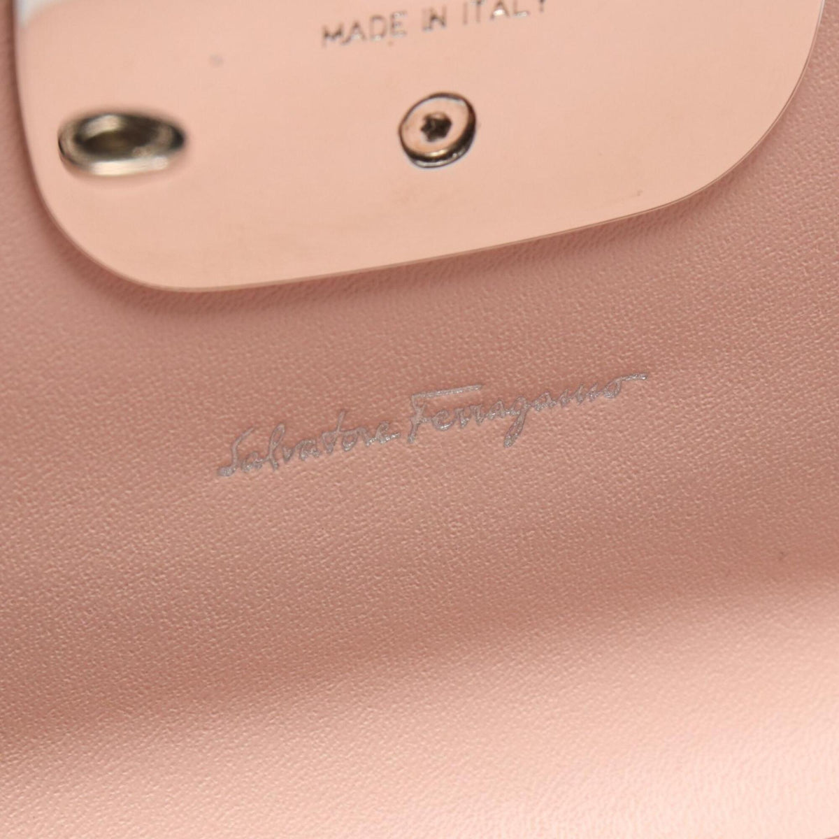 Salvatore Ferragamo Pink Leather Long Wallet (Bi-Fold) (Pre-Owned)