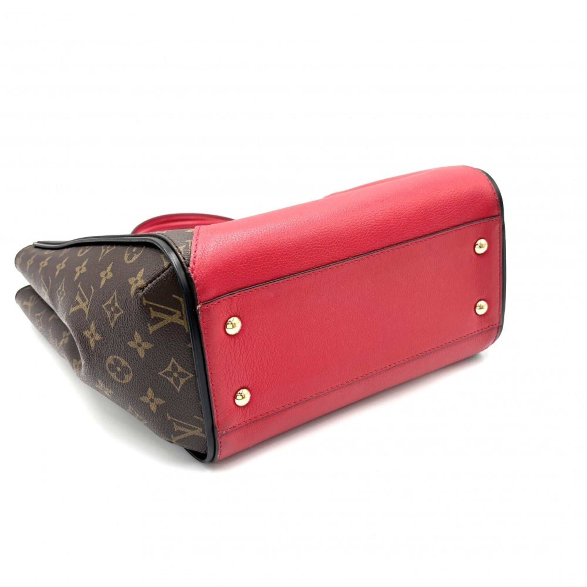 Louis Vuitton Monogram Brown Cerise Monogram Red Color Monogram Handbag Tote Bag (Pre-Owned)