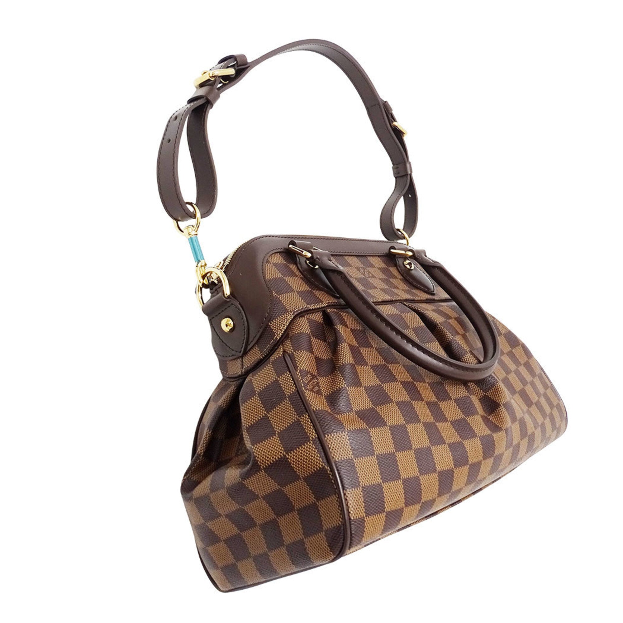 Louis Vuitton Brown Damier Canvas Handbag Shoulder Bag (Pre-Owned)