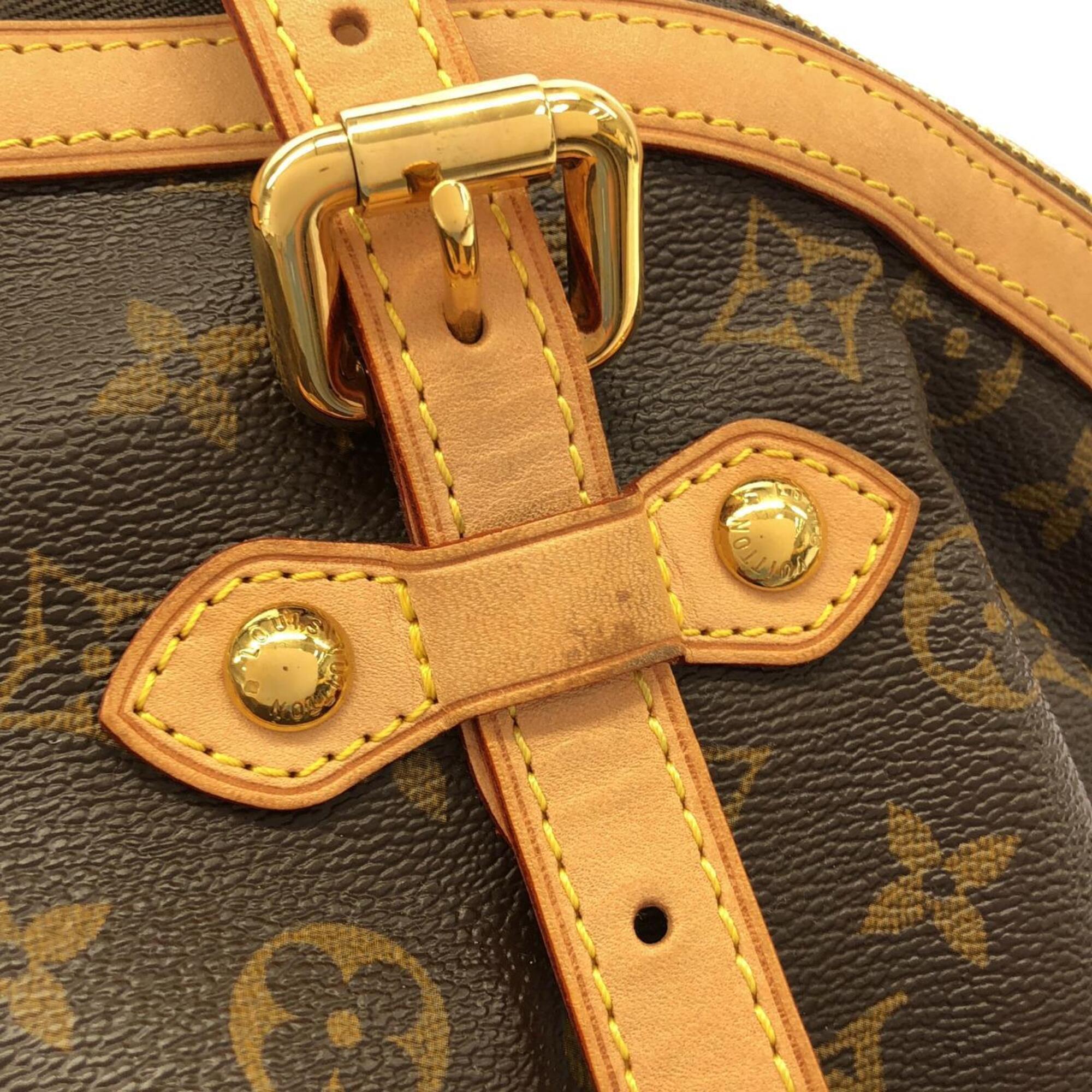 Louis Vuitton Marron Coated Canvas Shoulder Bag (Pre-Owned)
