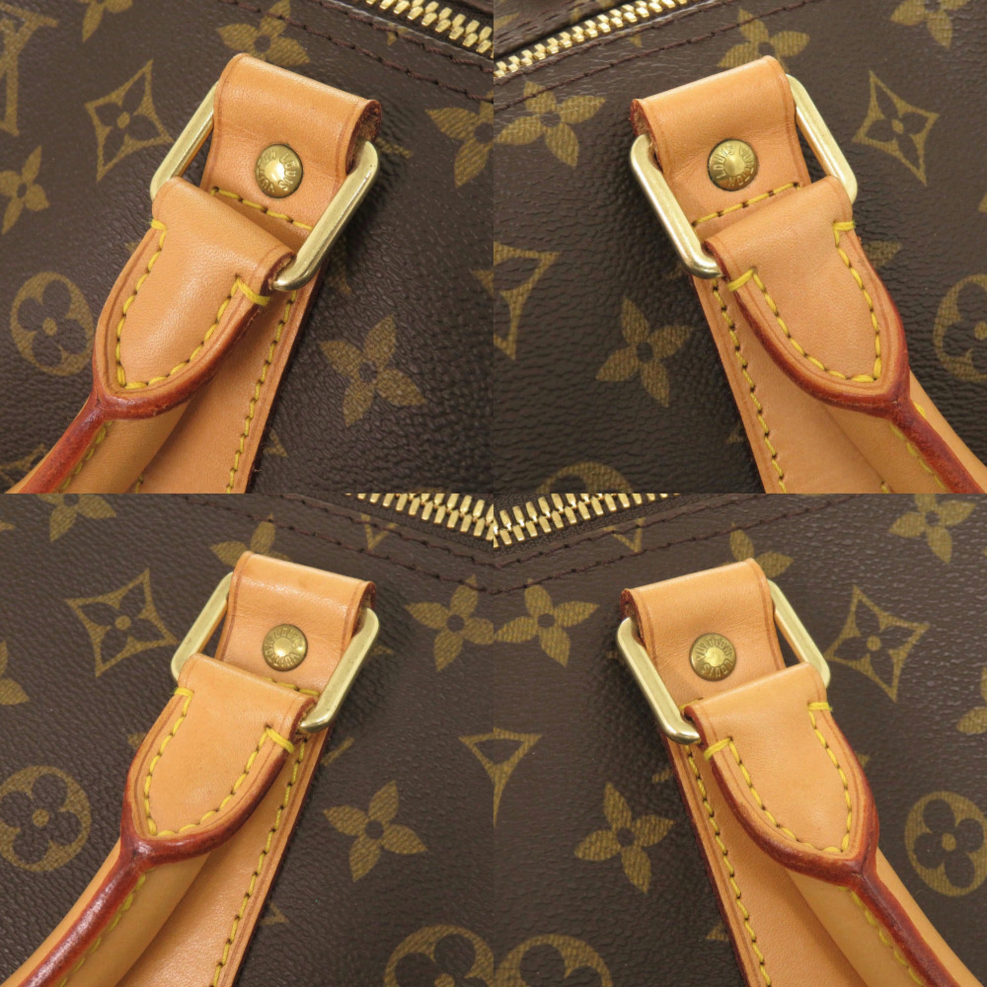 Louis Vuitton Brown Monogram Canvas Boston Bag (Pre-Owned)
