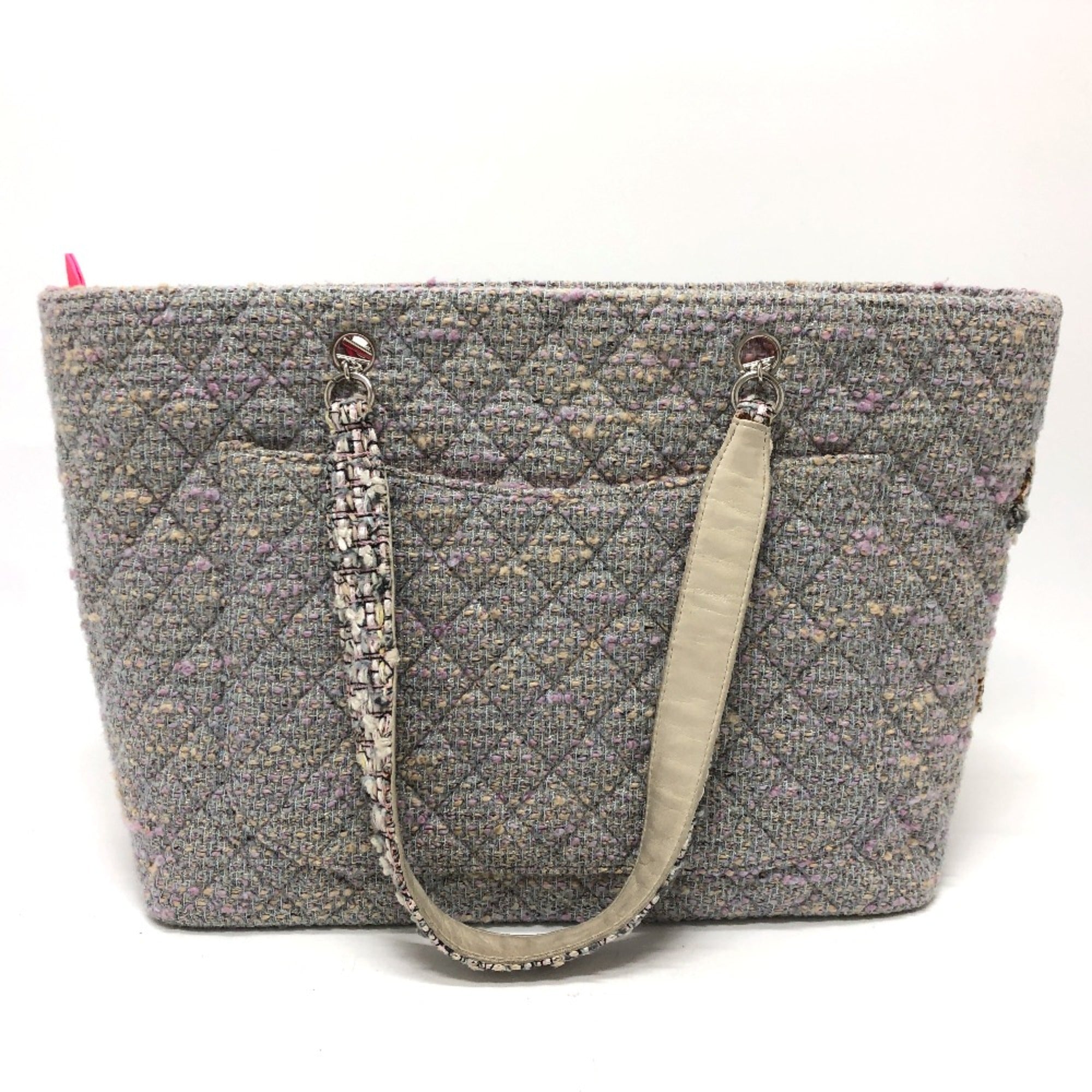 Chanel Purple Tweed Tote Bag (Pre-Owned)