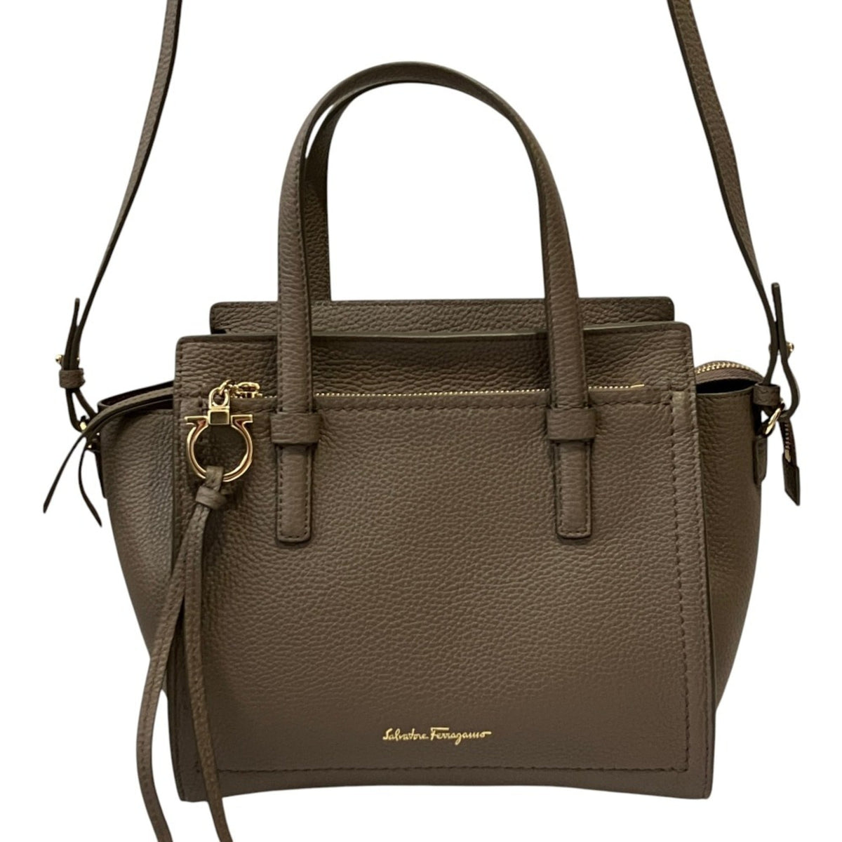 Salvatore Ferragamo Grayish Tote Bag (Pre-Owned)