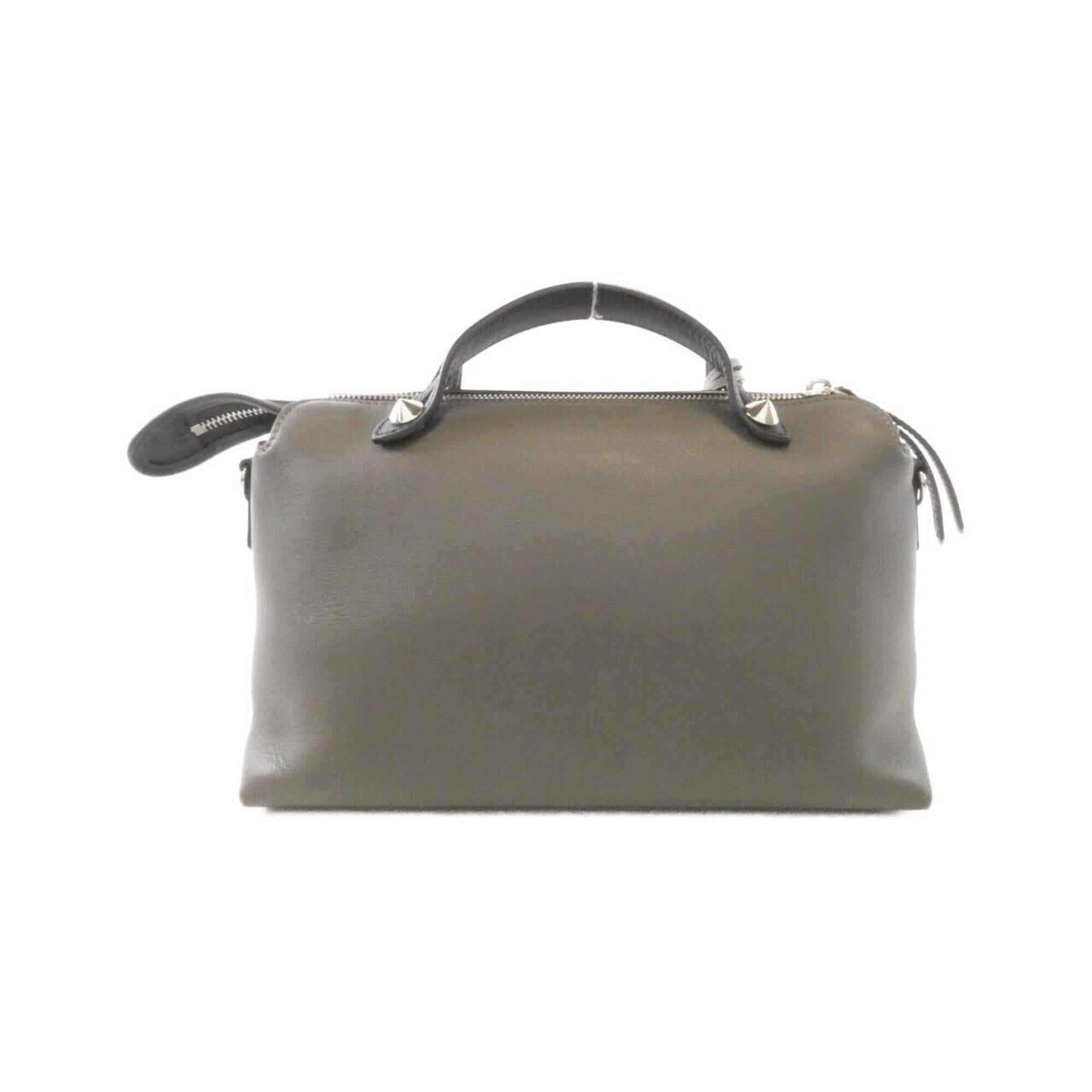 Fendi Gray Multi-Color Leather Handbag (Pre-Owned)