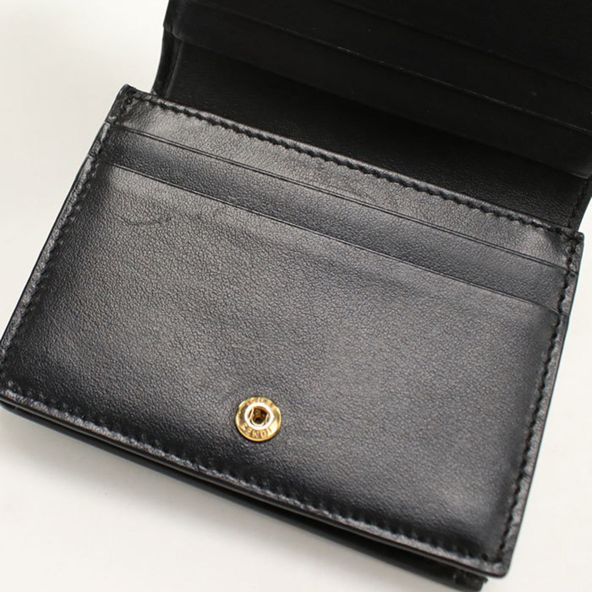 Fendi Black Leather Wallet (Bi-Fold) (Pre-Owned)