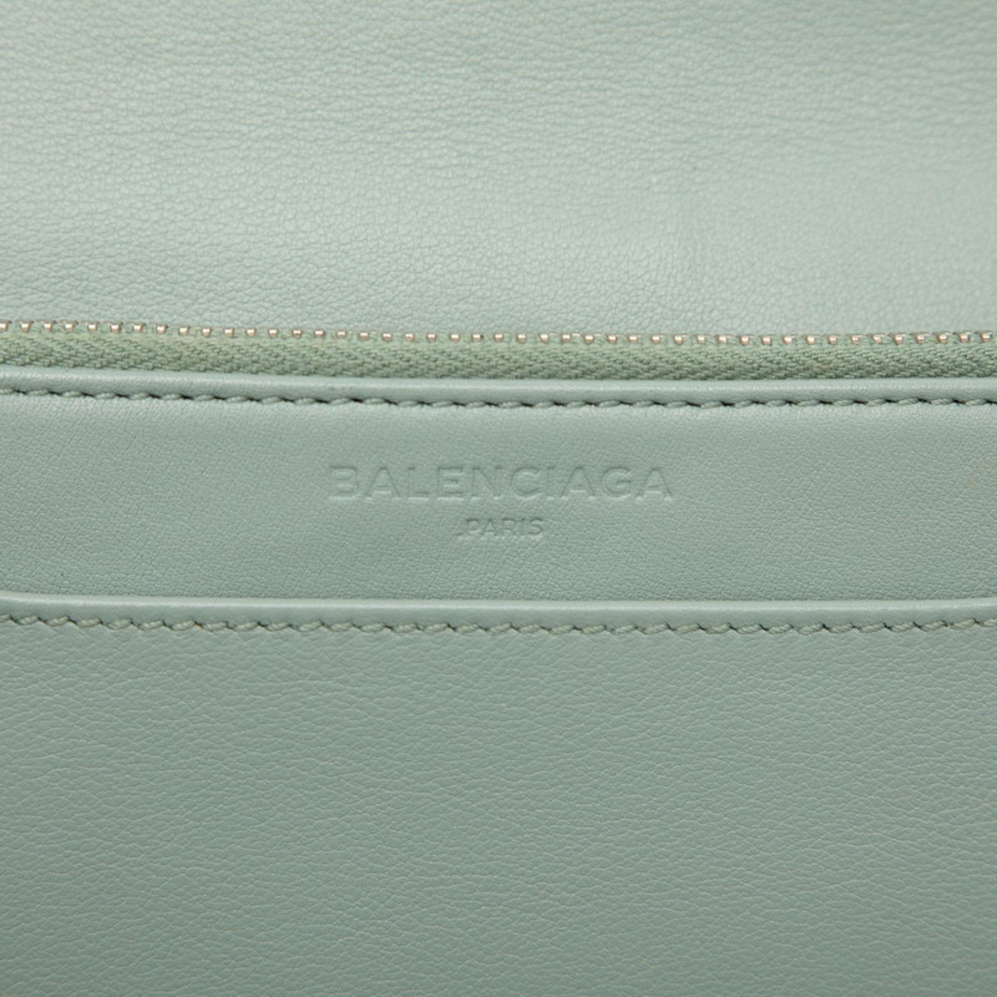 Balenciaga Blue Leather Shoulder Bag (Pre-Owned)