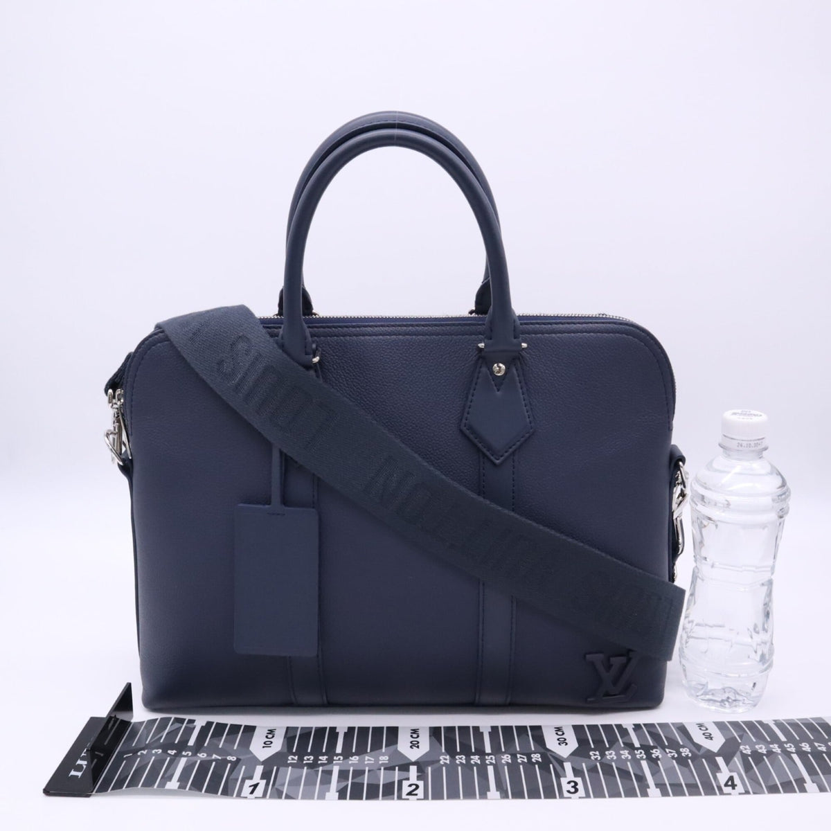 Louis Vuitton Navy Briefcase Handbag (Pre-Owned)
