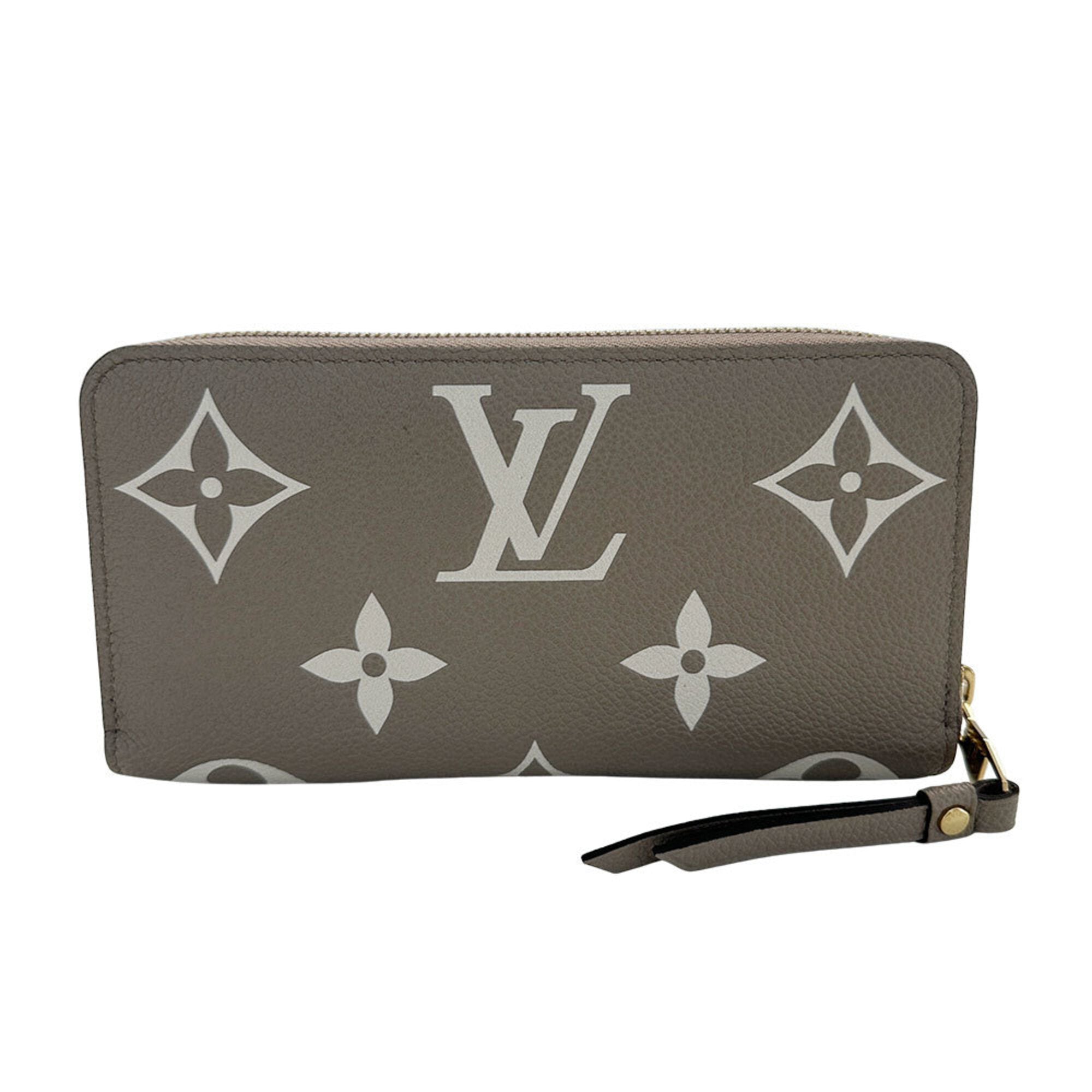 Louis Vuitton Cream Tourterelle Monogram Empreinte Long Wallet (Bi-Fold) (Pre-Owned)