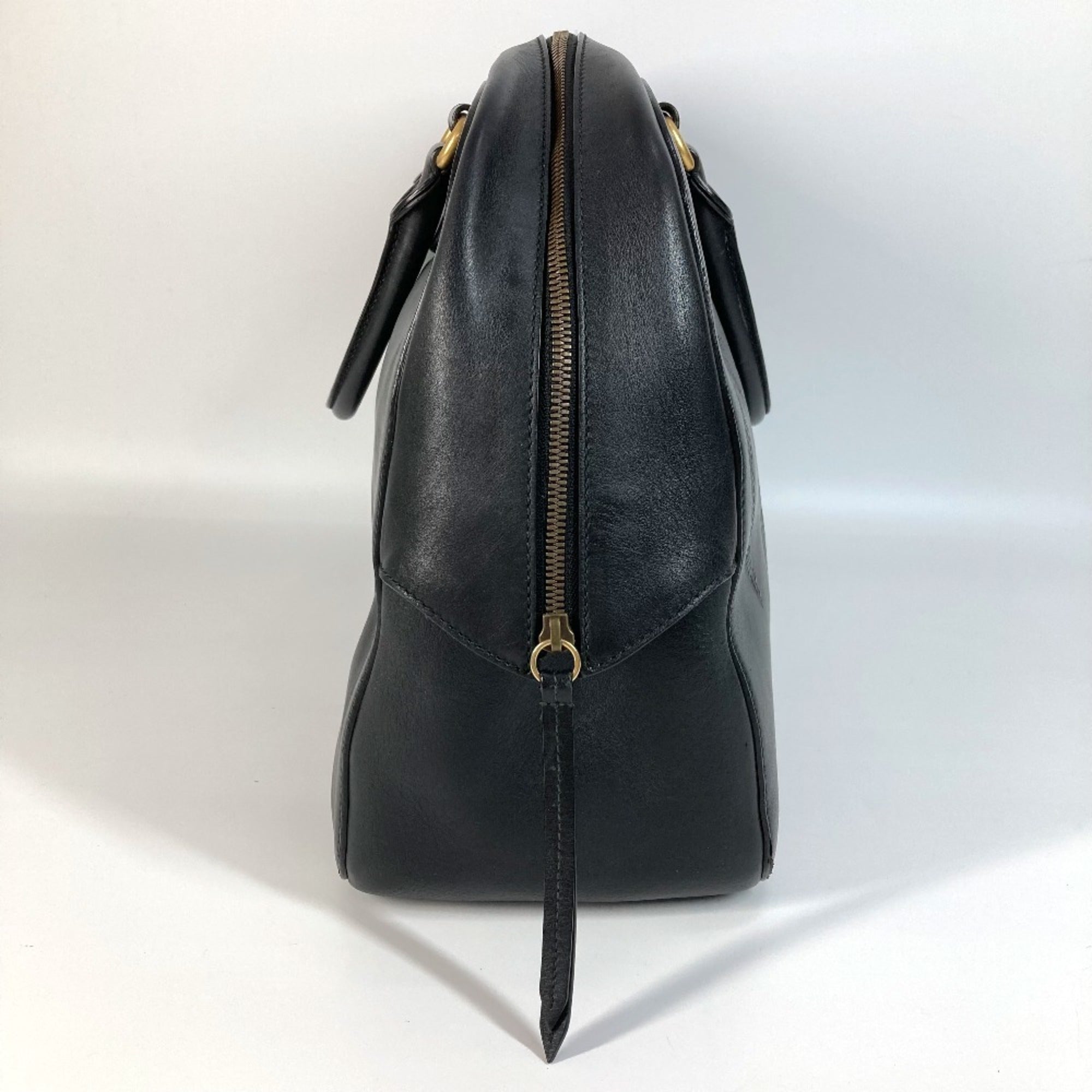 Gucci Black Leather Boston Bag Shoulder Bag (Pre-Owned)