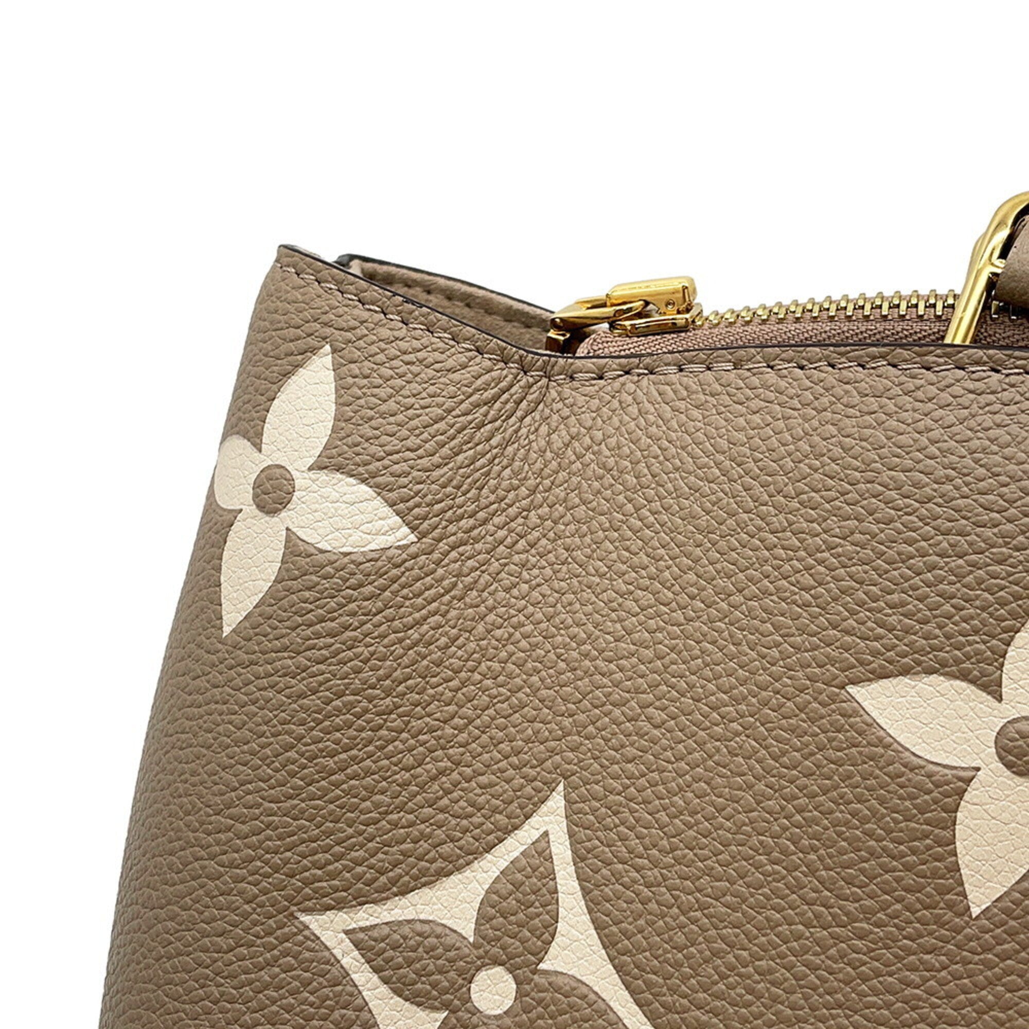 Louis Vuitton Cream Tourterelle Monogram Empreinte Handbag Shoulder Bag (Pre-Owned)