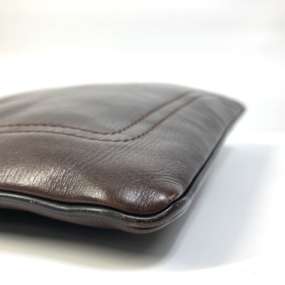 Louis Vuitton Brown Coffee Utah Leather Pochette Shoulder Bag (Pre-Owned)