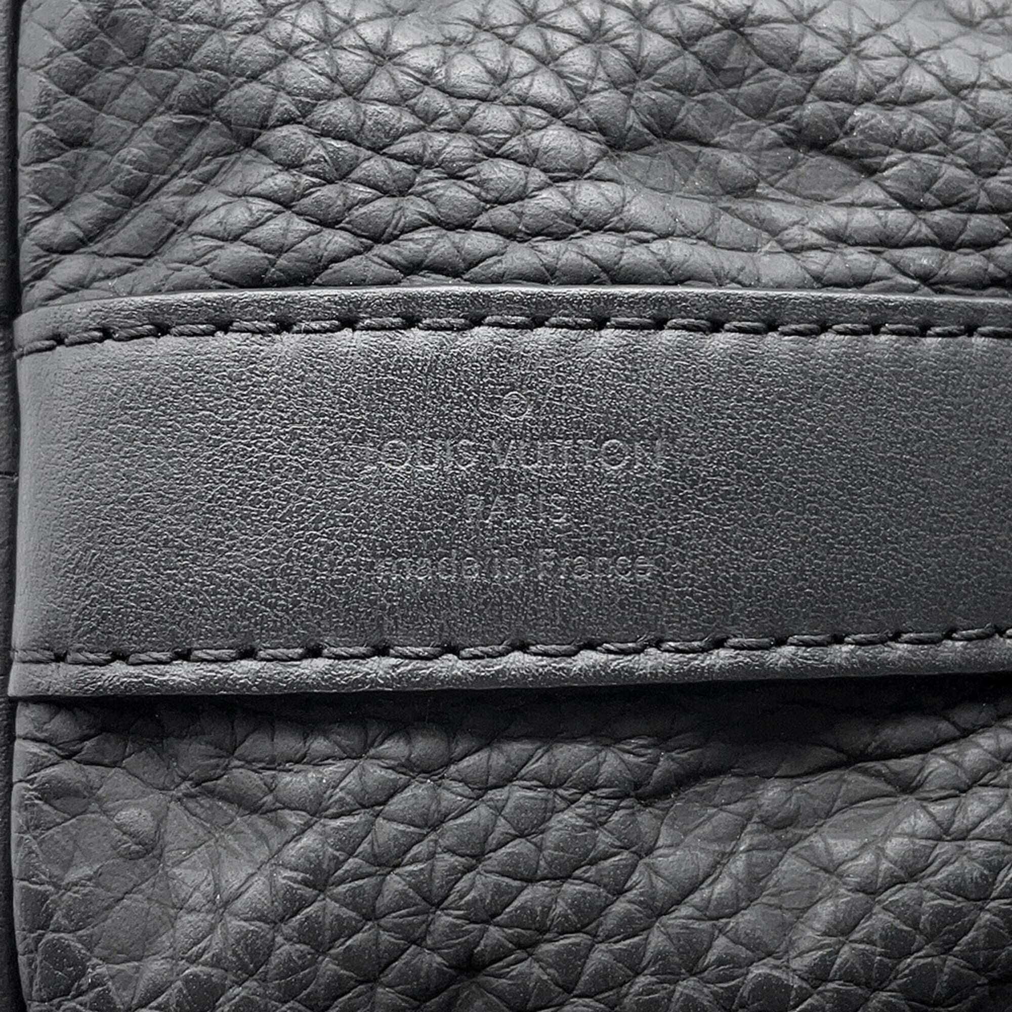 Louis Vuitton Black Noir Monogram Leather Handbag (Pre-Owned)