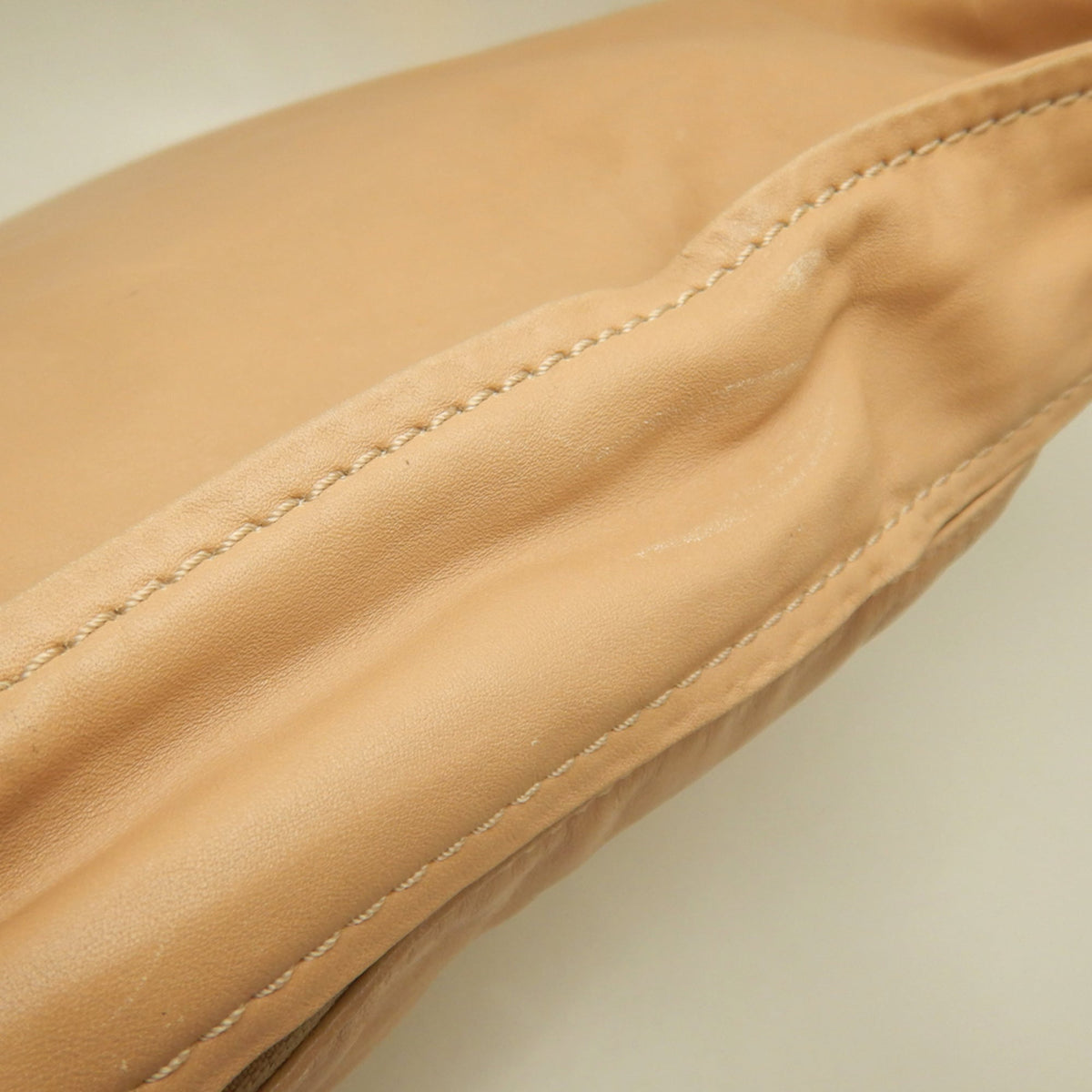 Coach Kristin Beige Leather Shoulder Bag (Pre-Owned)