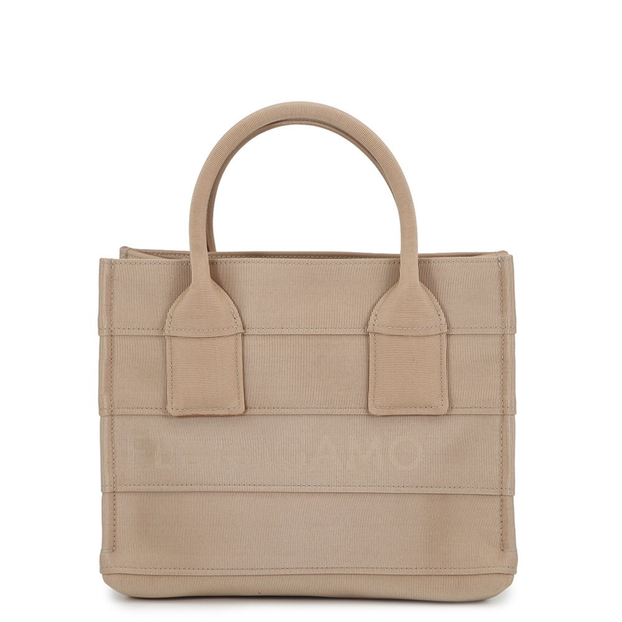 Salvatore Ferragamo Beige Canvas Handbag Tote Bag (Pre-Owned)