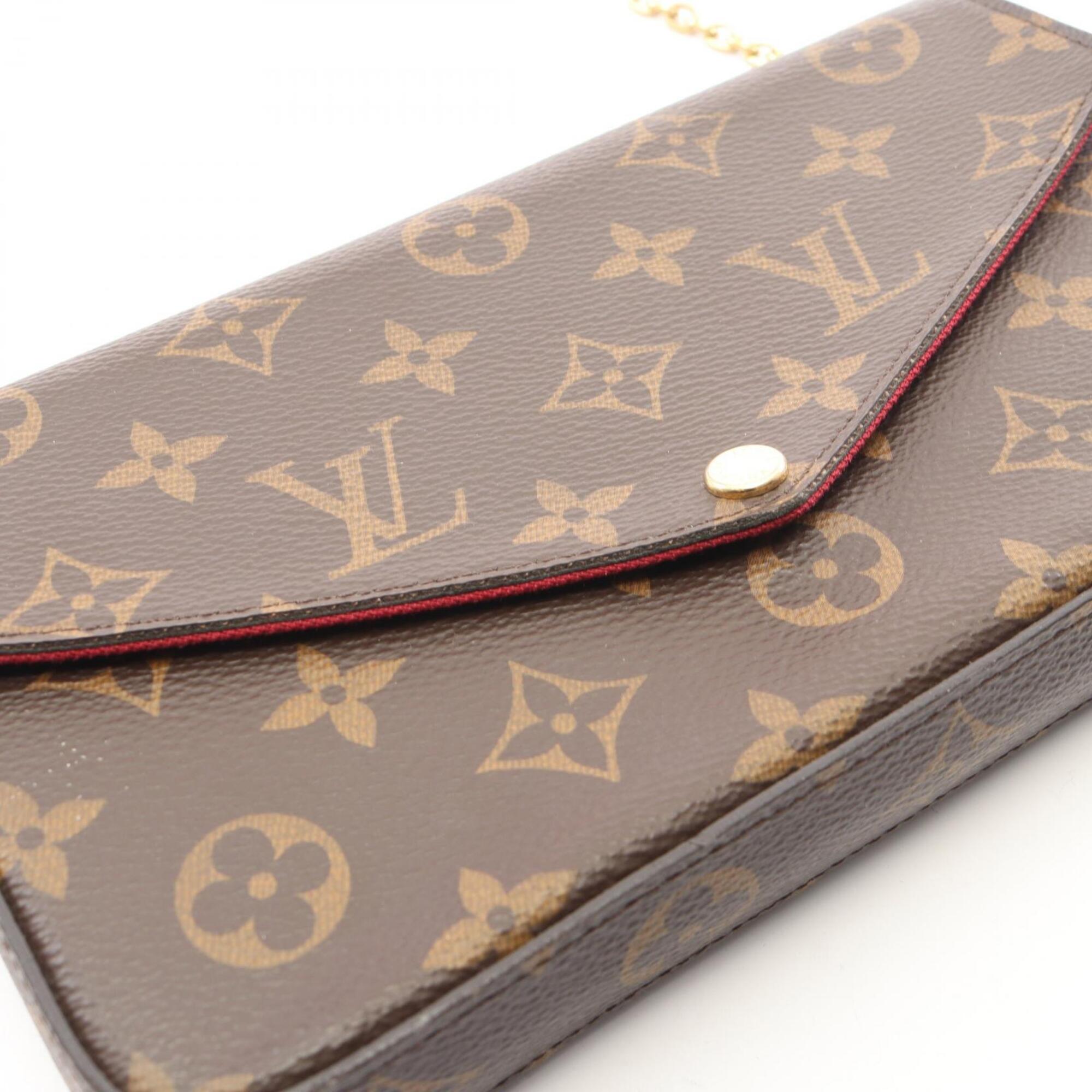 Louis Vuitton Brown Monogram Monogram Leather Handbag Pochette Shoulder Bag (Pre-Owned)