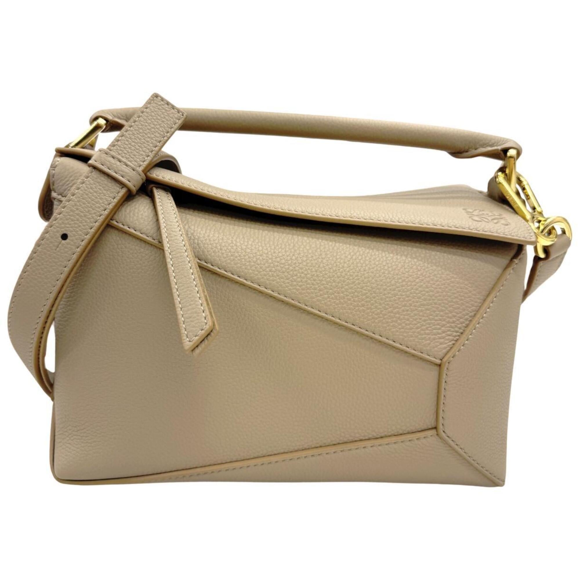 Loewe Sand Leather Handbag Shoulder Bag (Pre-Owned)