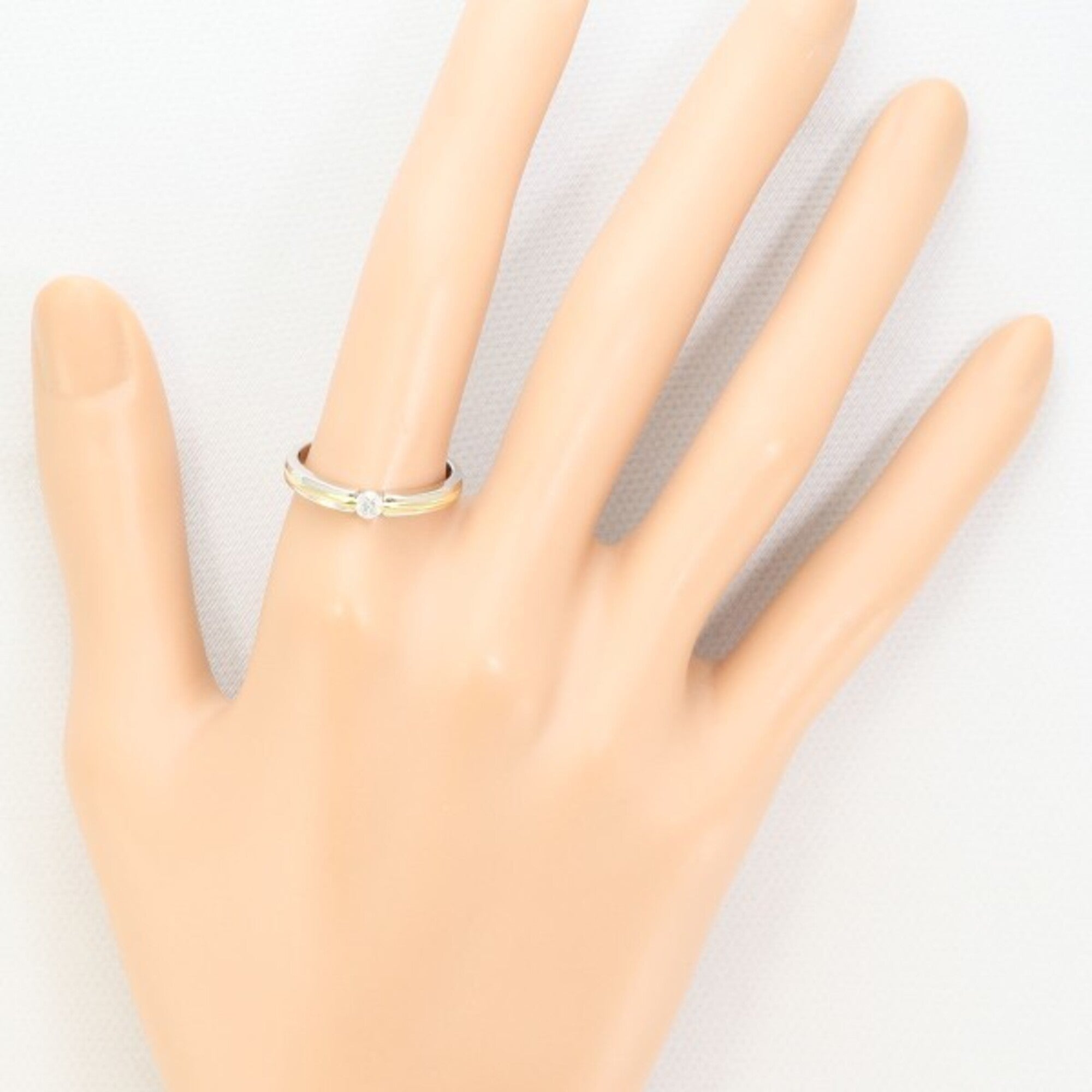 Unbranded Platinum Yellow Gold Yellow Gold (18K) Platinum 900 Band Ring (Pre-Owned)