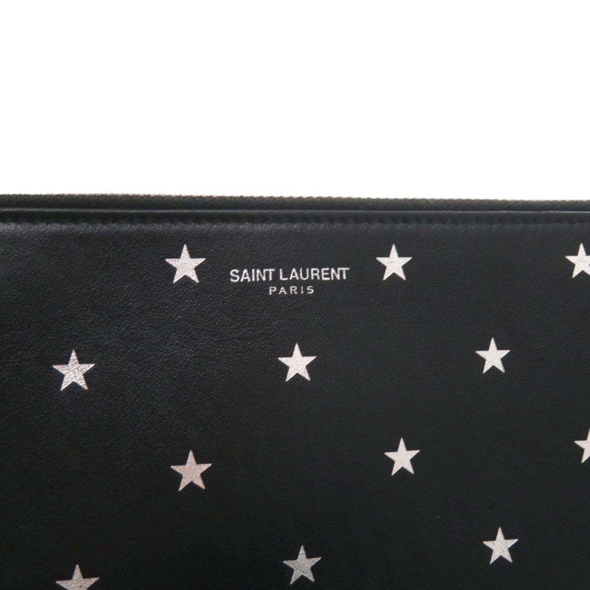 Yves Saint Laurent Black Leather Clutch Bag (Pre-Owned)