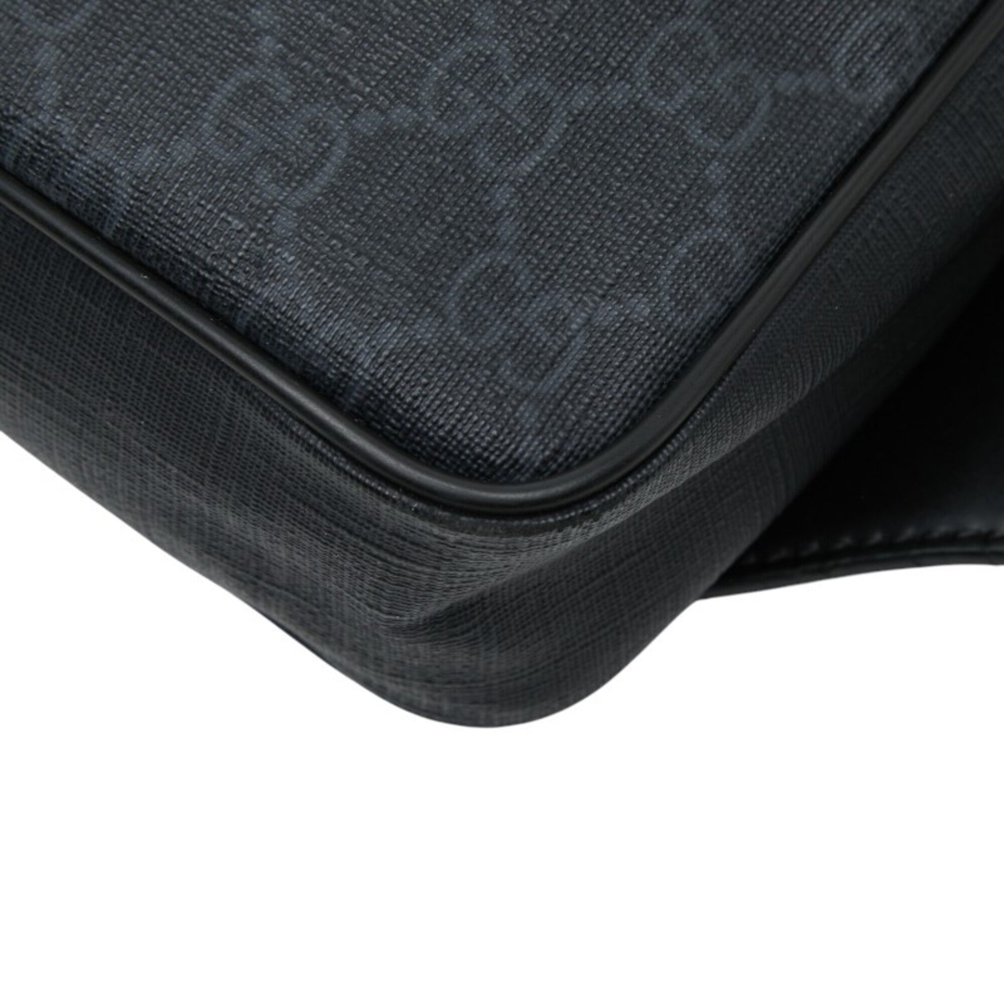 Gucci Black Gray Pvc Leather Fanny Pack (Pre-Owned)