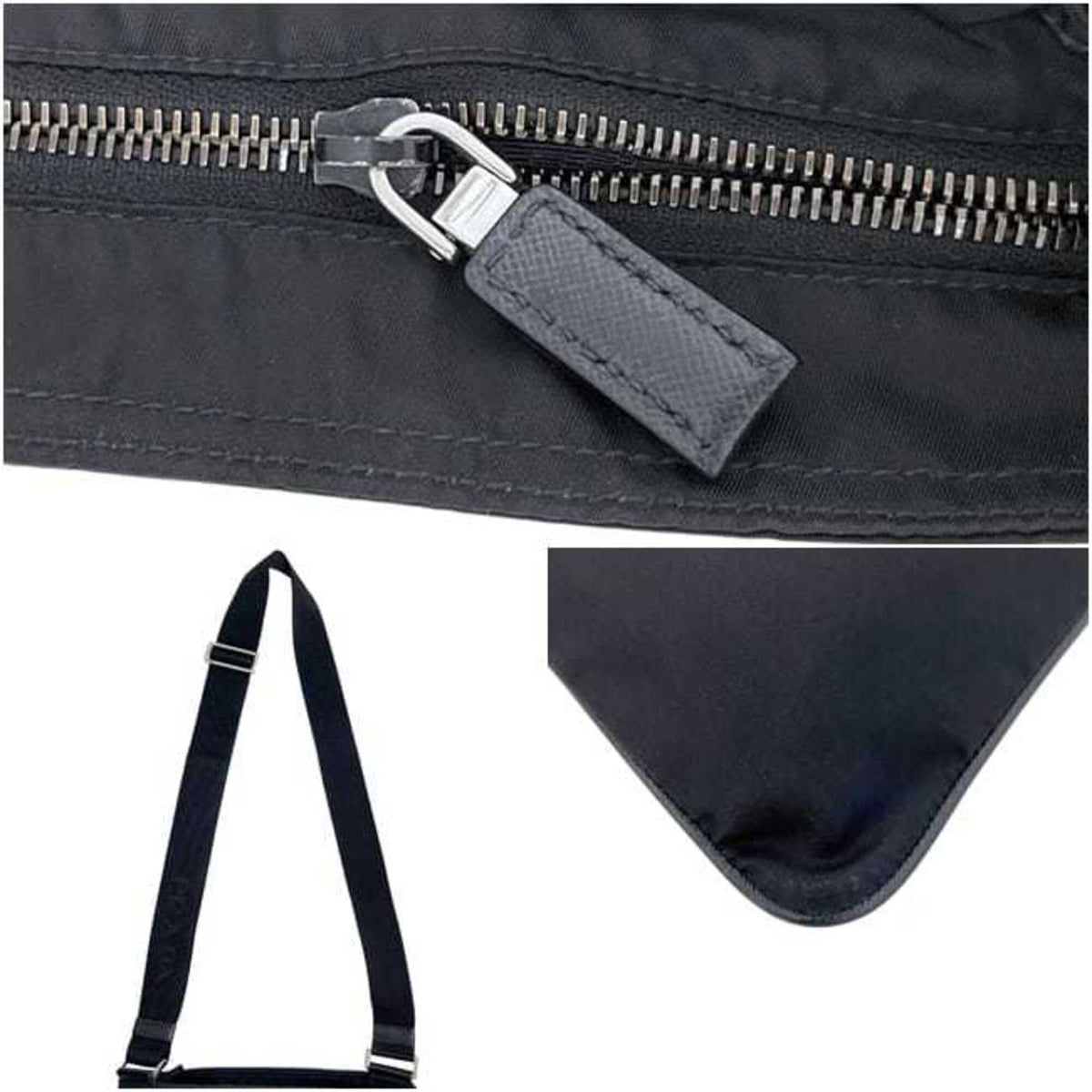 Prada Black Nero Nylon Shoulder Bag (Pre-Owned)