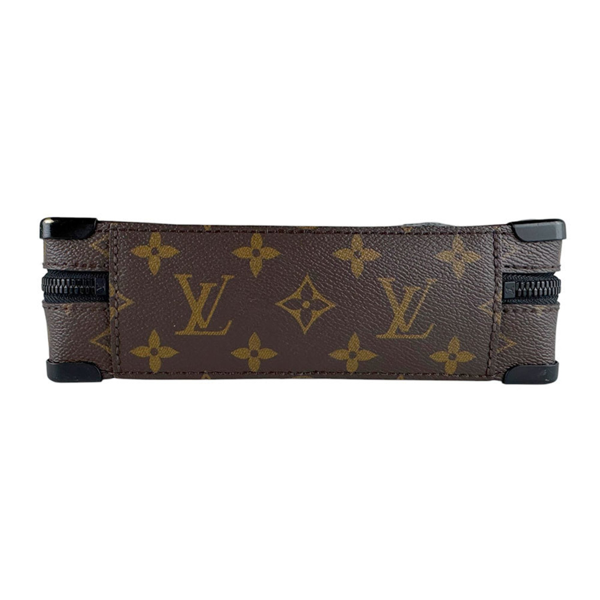 Louis Vuitton Black Brown Monogram Macassar Shoulder Bag (Pre-Owned)