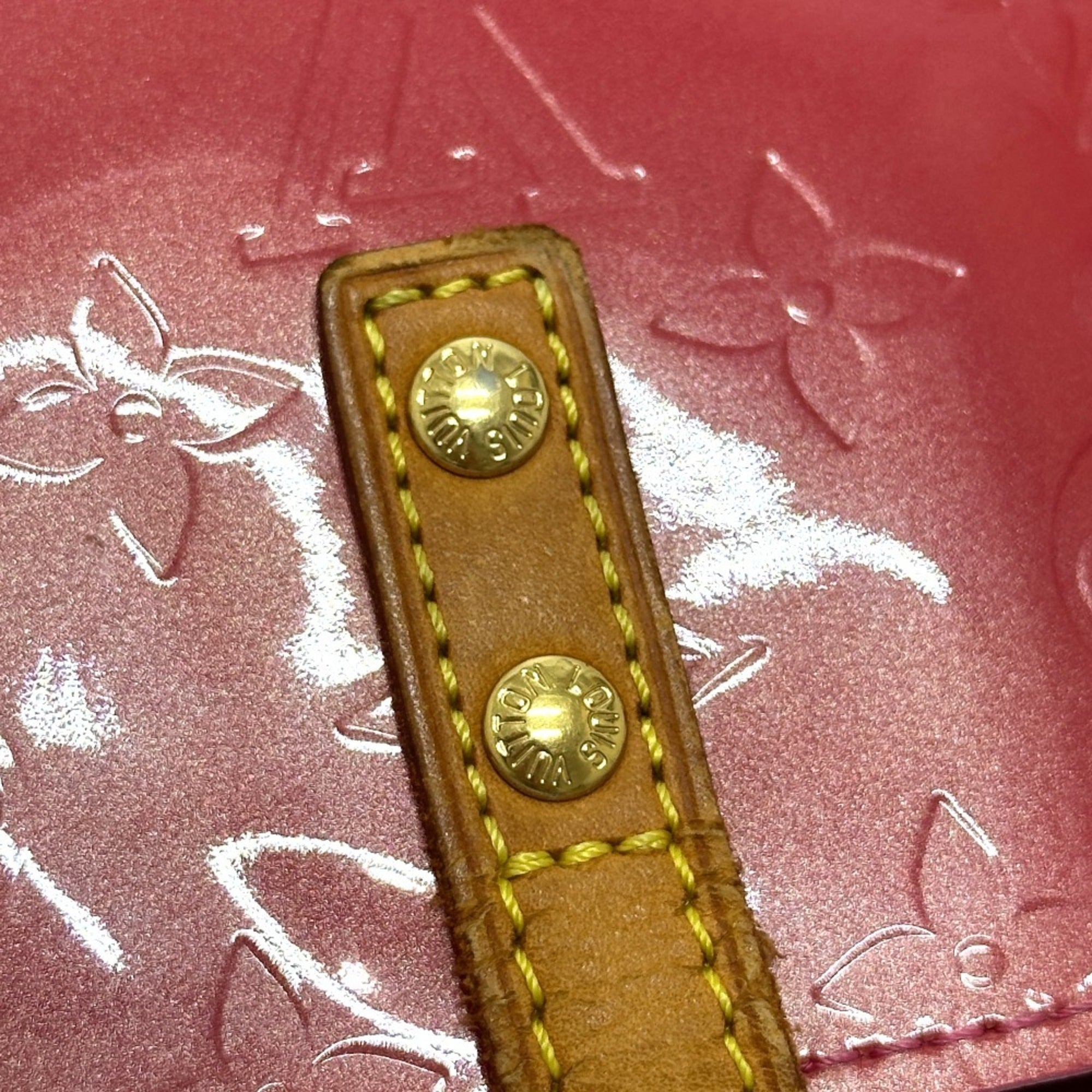 Louis Vuitton Framboise Galle Pink Monogram Vernis Handbag (Pre-Owned)
