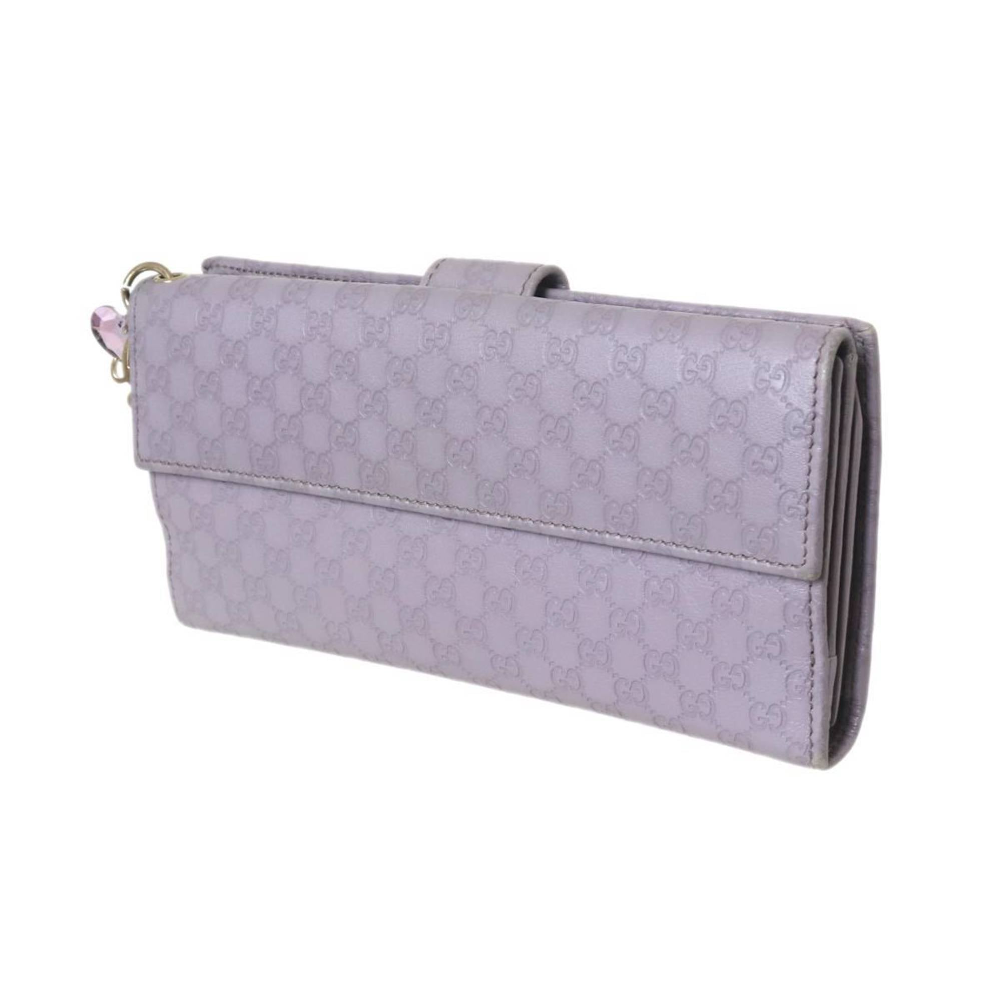Gucci Purple Gray Long Wallet (Bi-Fold) (Pre-Owned)
