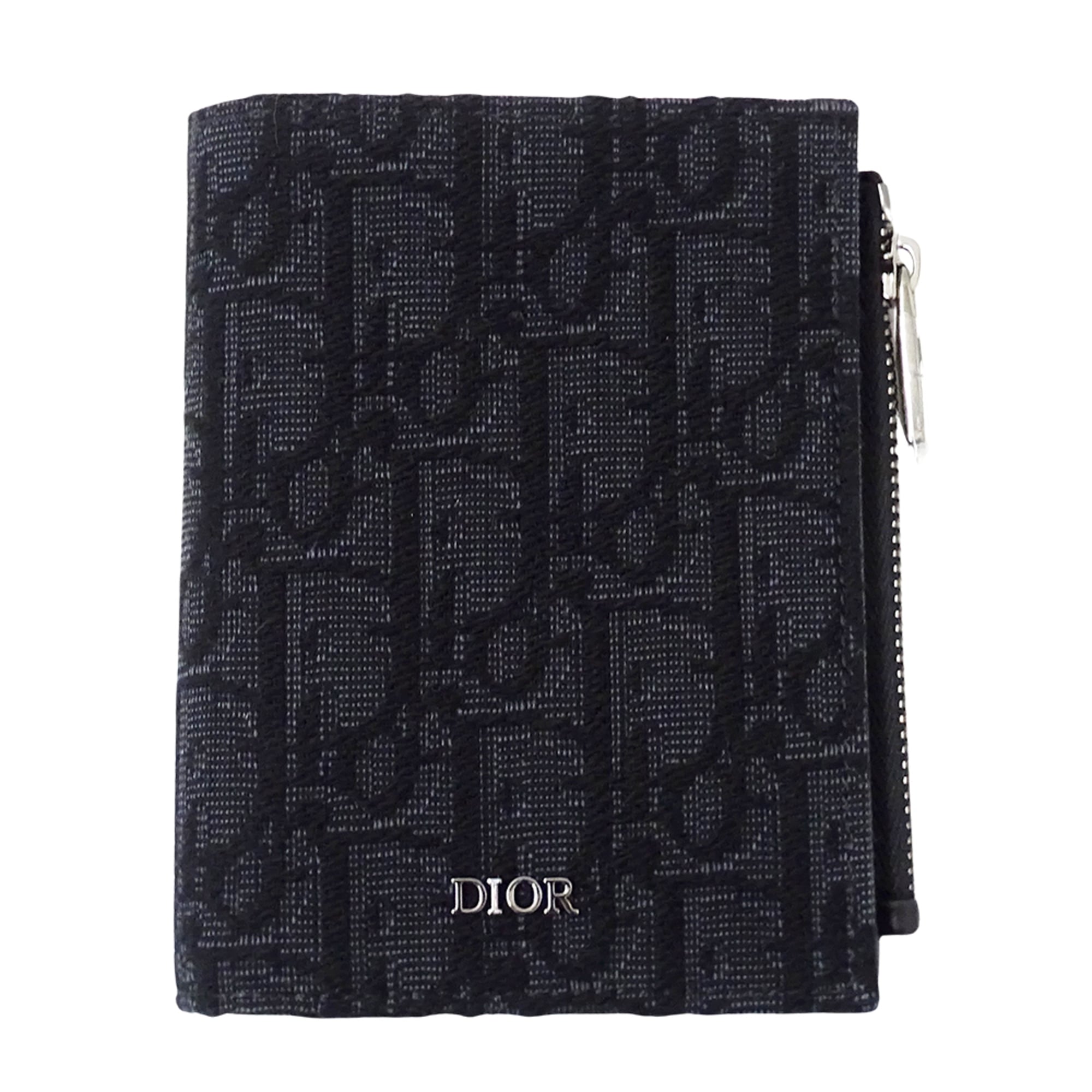 Christian Dior Black Jacquard Wallet (Bi-Fold) (Pre-Owned)