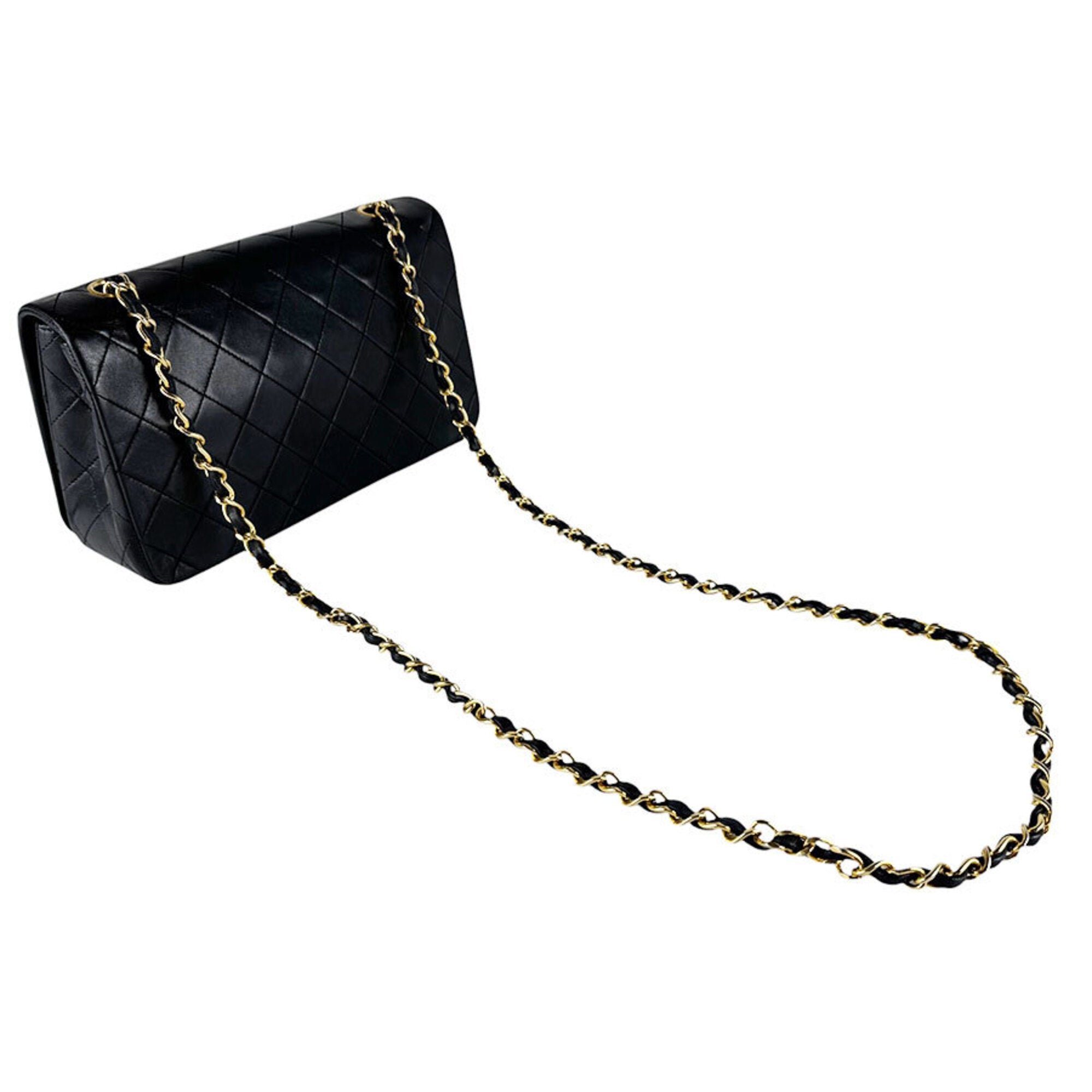 Chanel Black Leather Shoulder Bag (Pre-Owned)