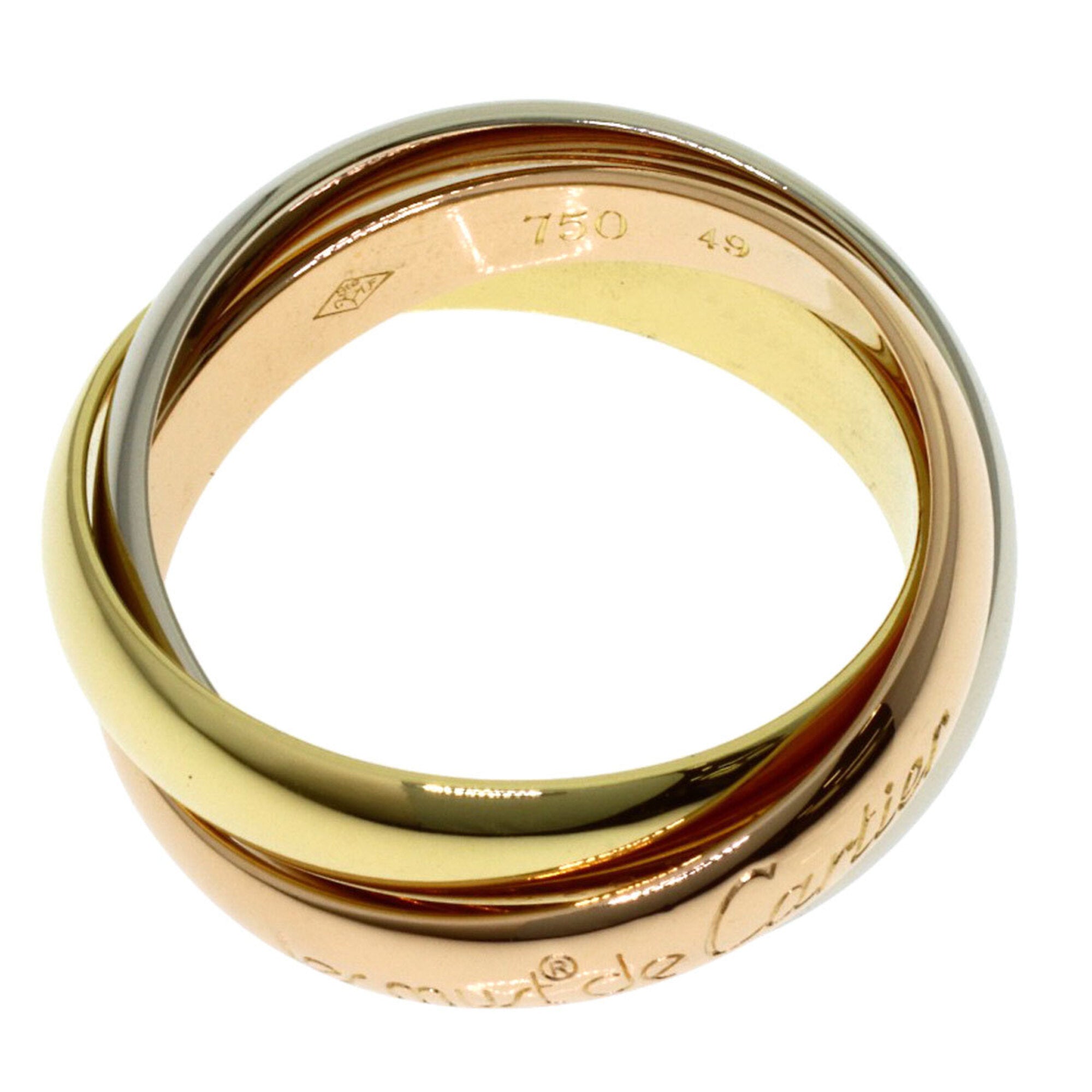 Cartier Yellow Gold (18K) Pink Gold (18K) White Gold (18K) Band Ring (Pre-Owned)