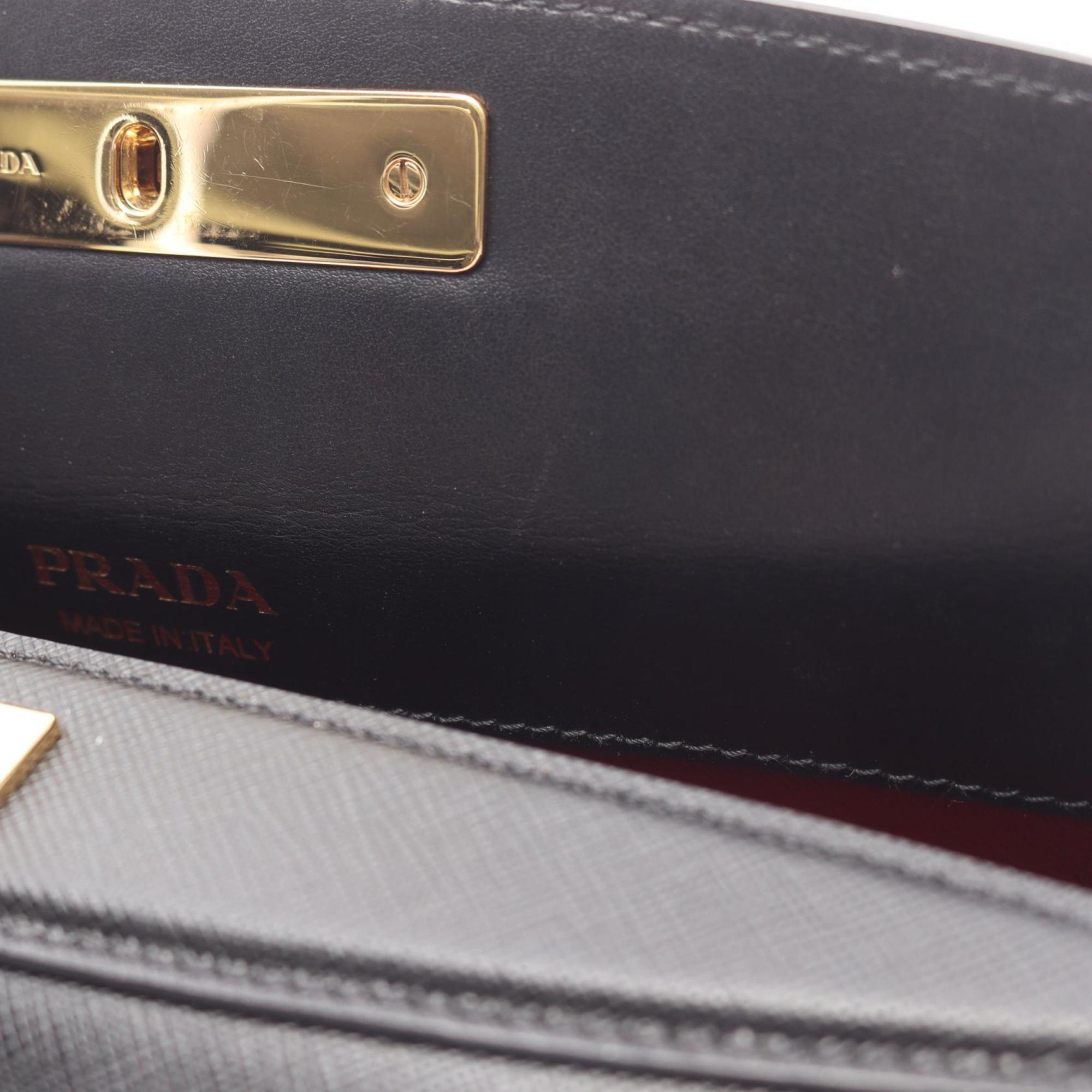 Prada Black Leather Handbag (Pre-Owned)