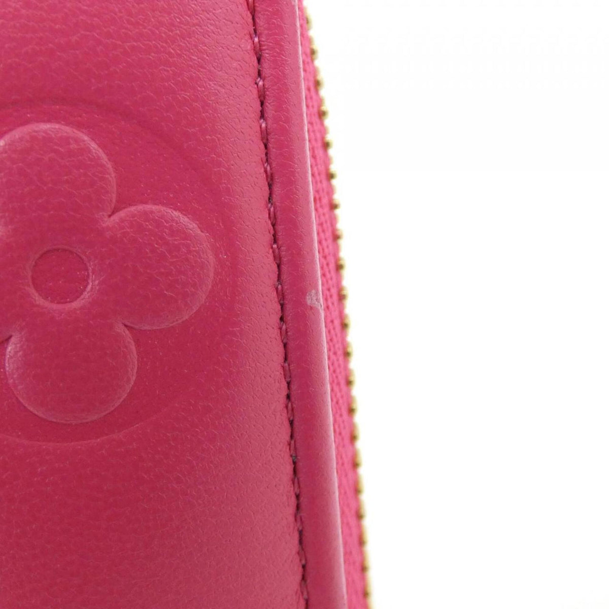 Louis Vuitton Pink Leather Long Wallet (Bi-Fold) (Pre-Owned)