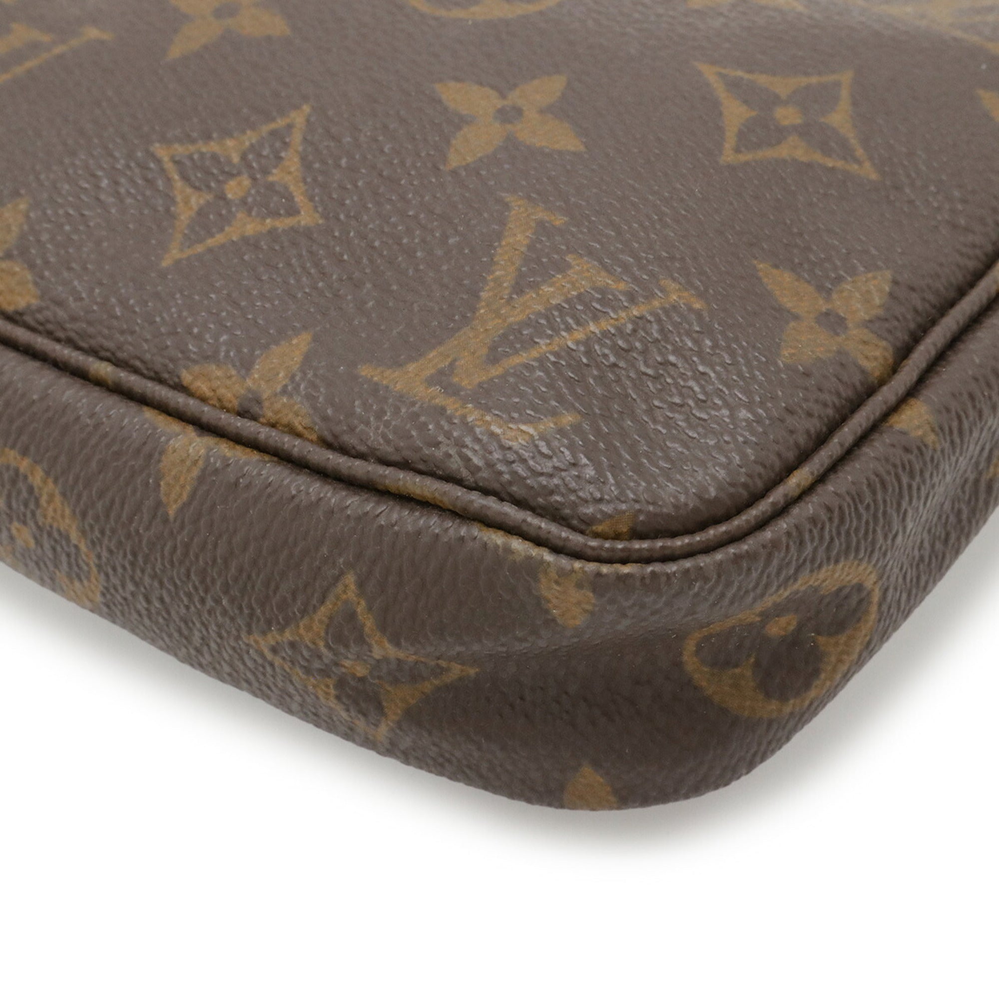 Louis Vuitton Brown Monogram Monogram Pvc Handbag Pochette Pouch (Pre-Owned)