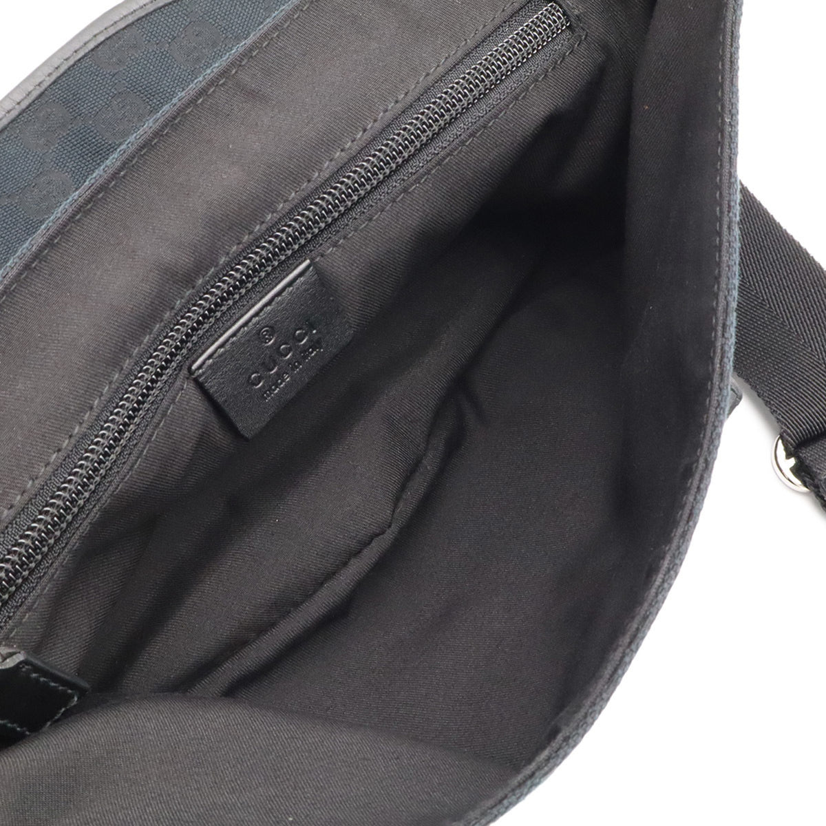 Gucci Black Gg Canvas Pouch Sling Bag (Pre-Owned)