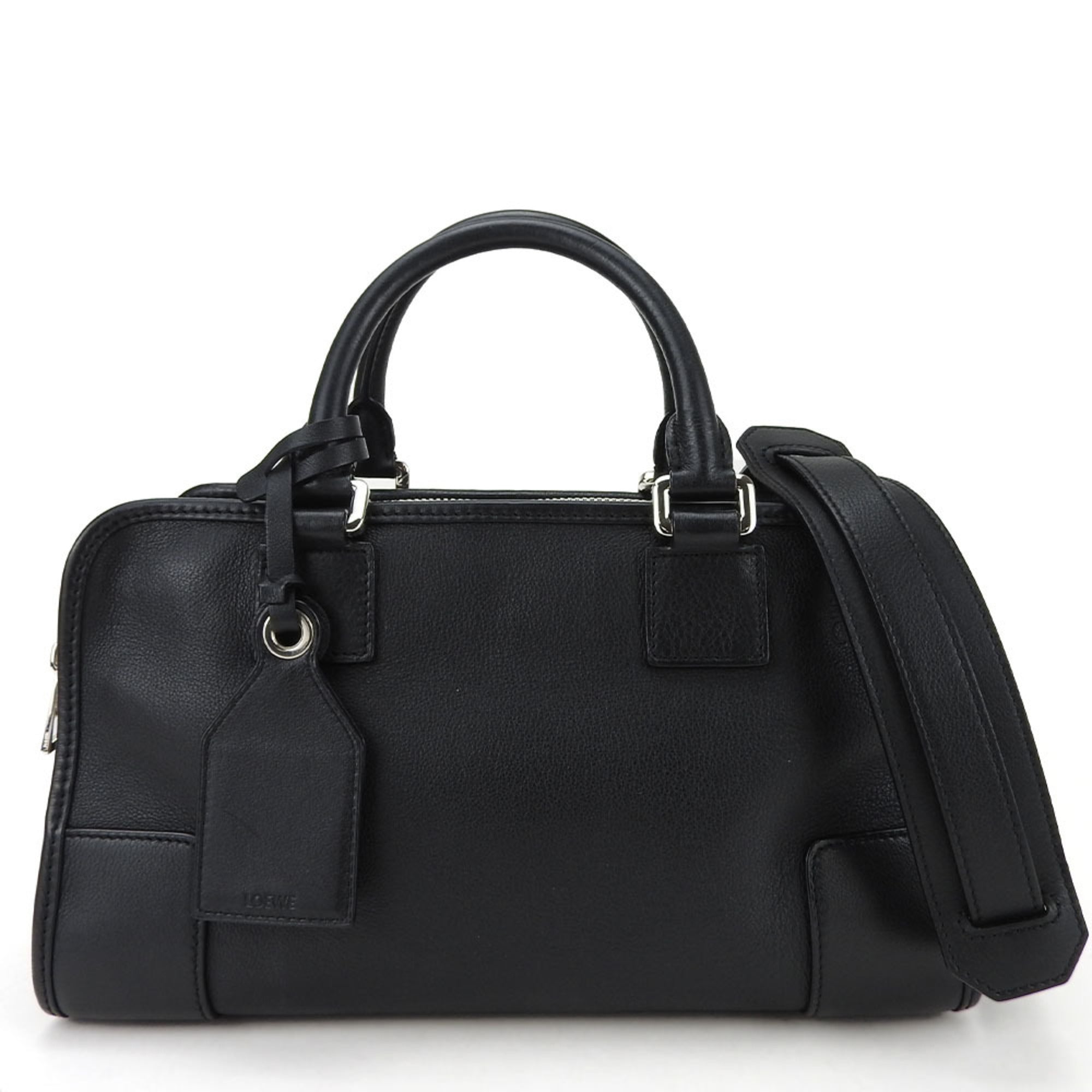Loewe Amazona Black Leather Handbag (Pre-Owned)