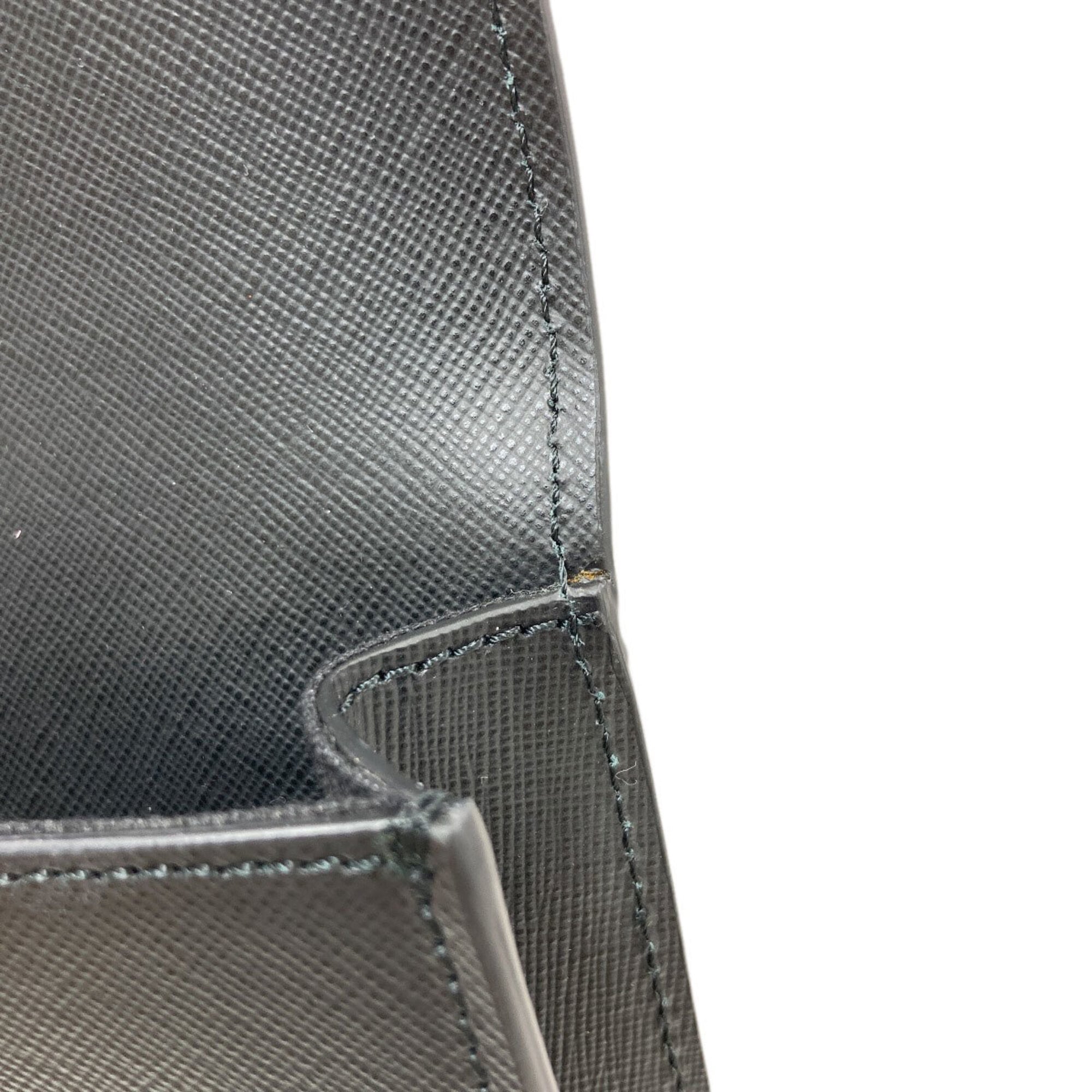 Versace Black Leather Shoulder Bag (Pre-Owned)