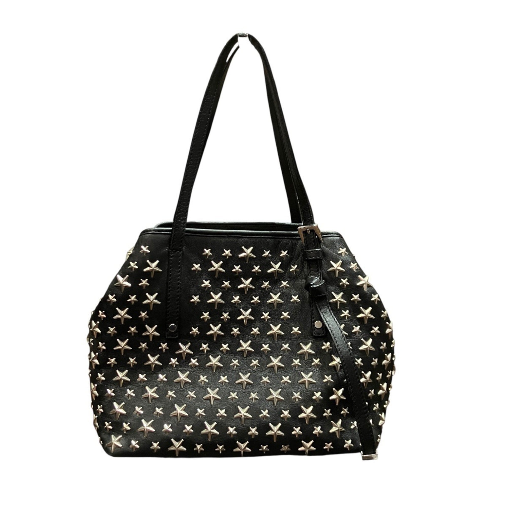 Jimmy Choo Black Leather Tote Bag (Pre-Owned)
