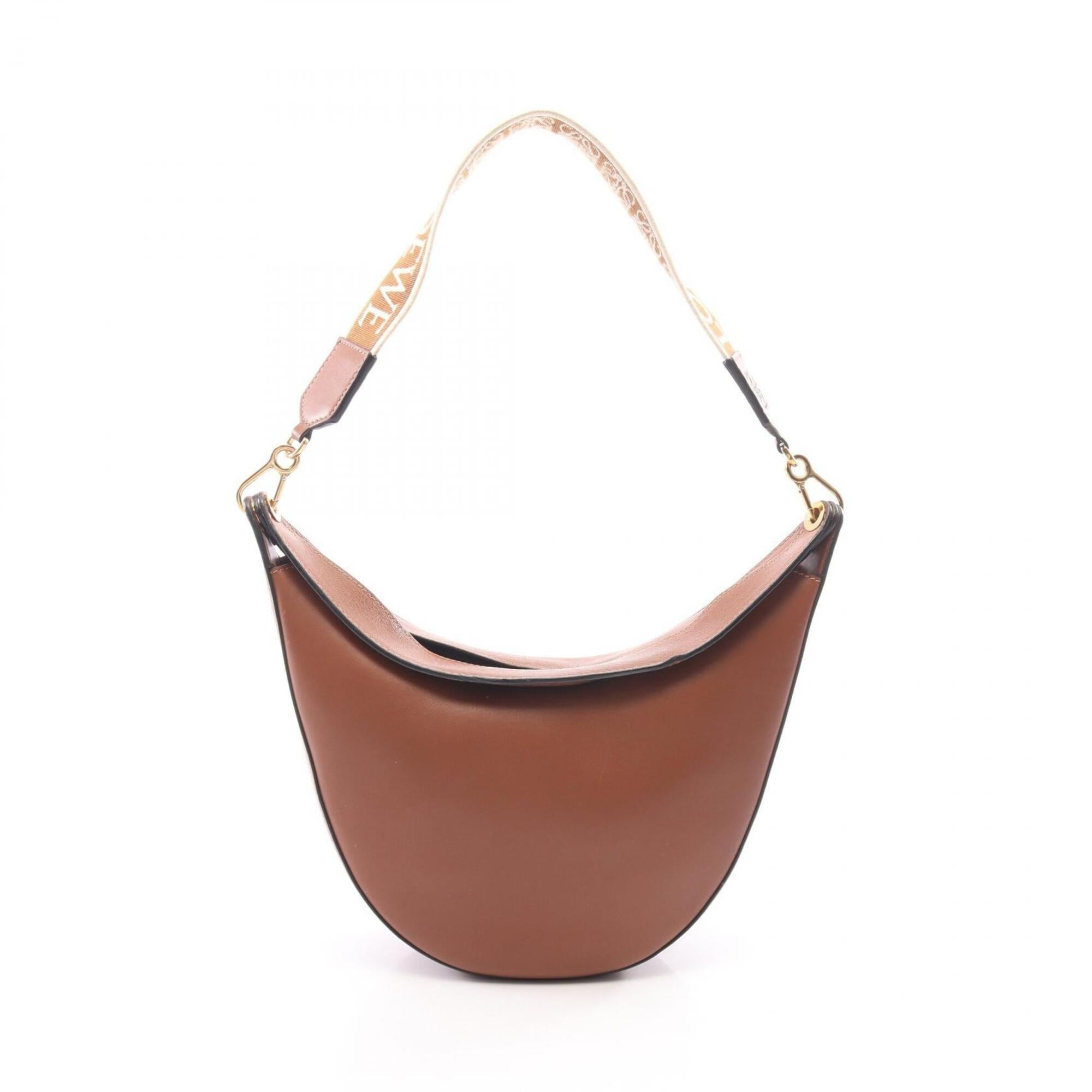 Loewe Brown Leather Handbag Shoulder Bag (Pre-Owned)