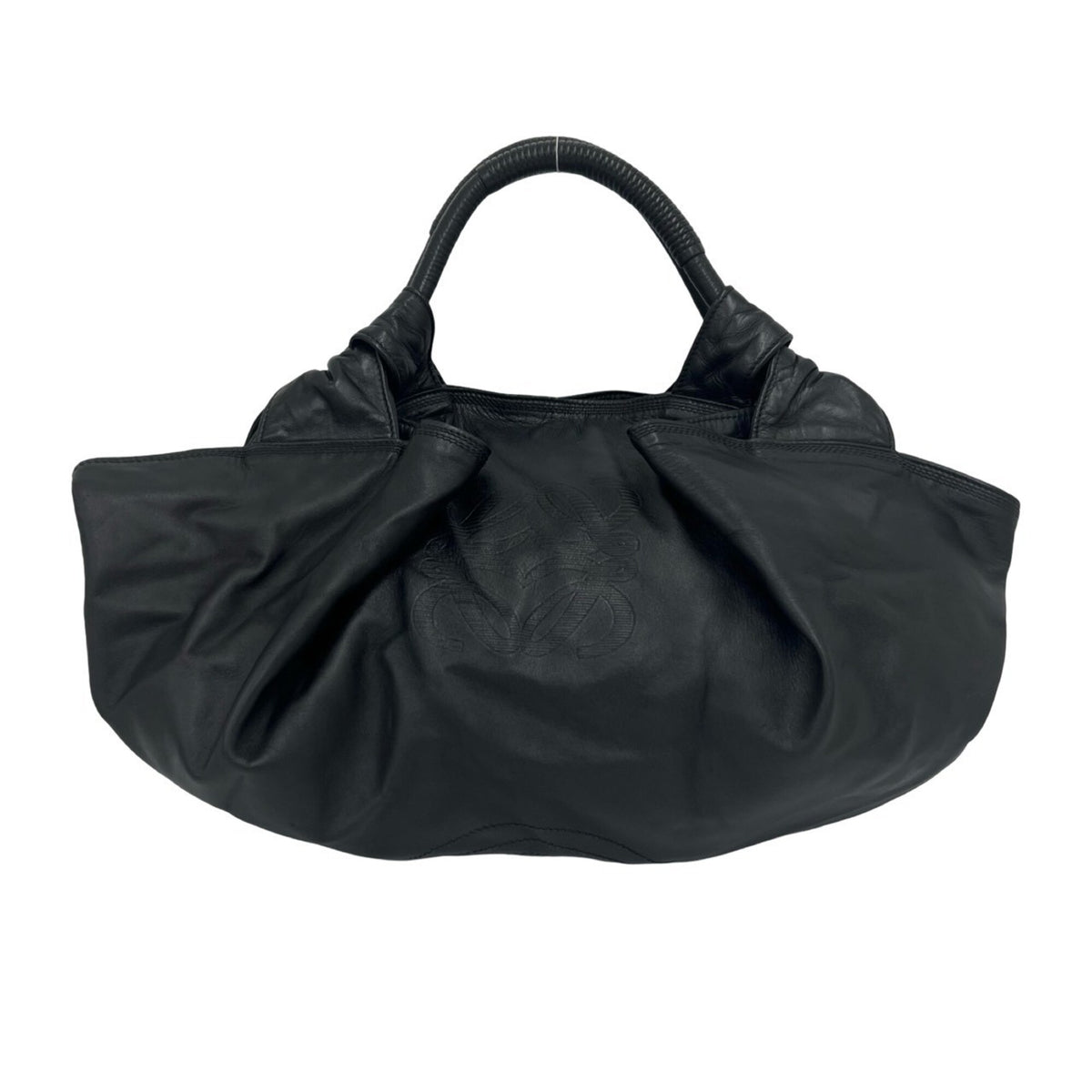Loewe Black Leather Handbag Tote Bag (Pre-Owned)