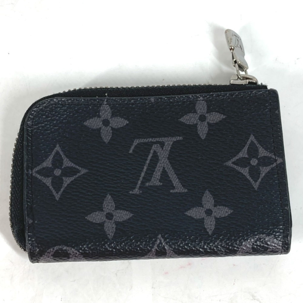 Louis Vuitton Black Monogram Eclipse Monogram Eclipse Coin Purse/Coin Case (Pre-Owned)