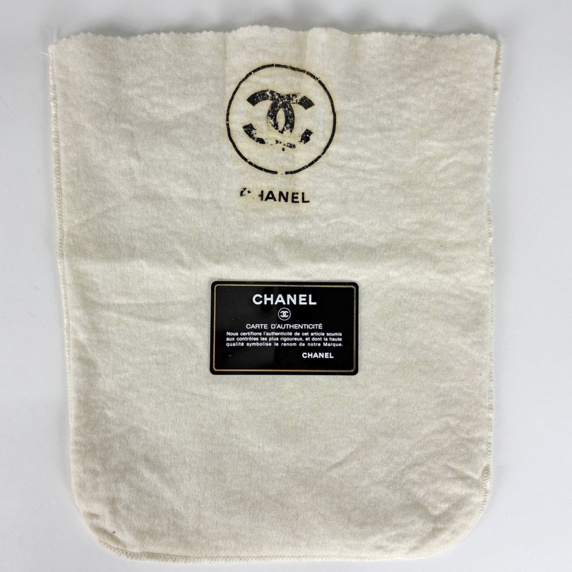 Chanel Black Leather Handbag Pouch (Pre-Owned)