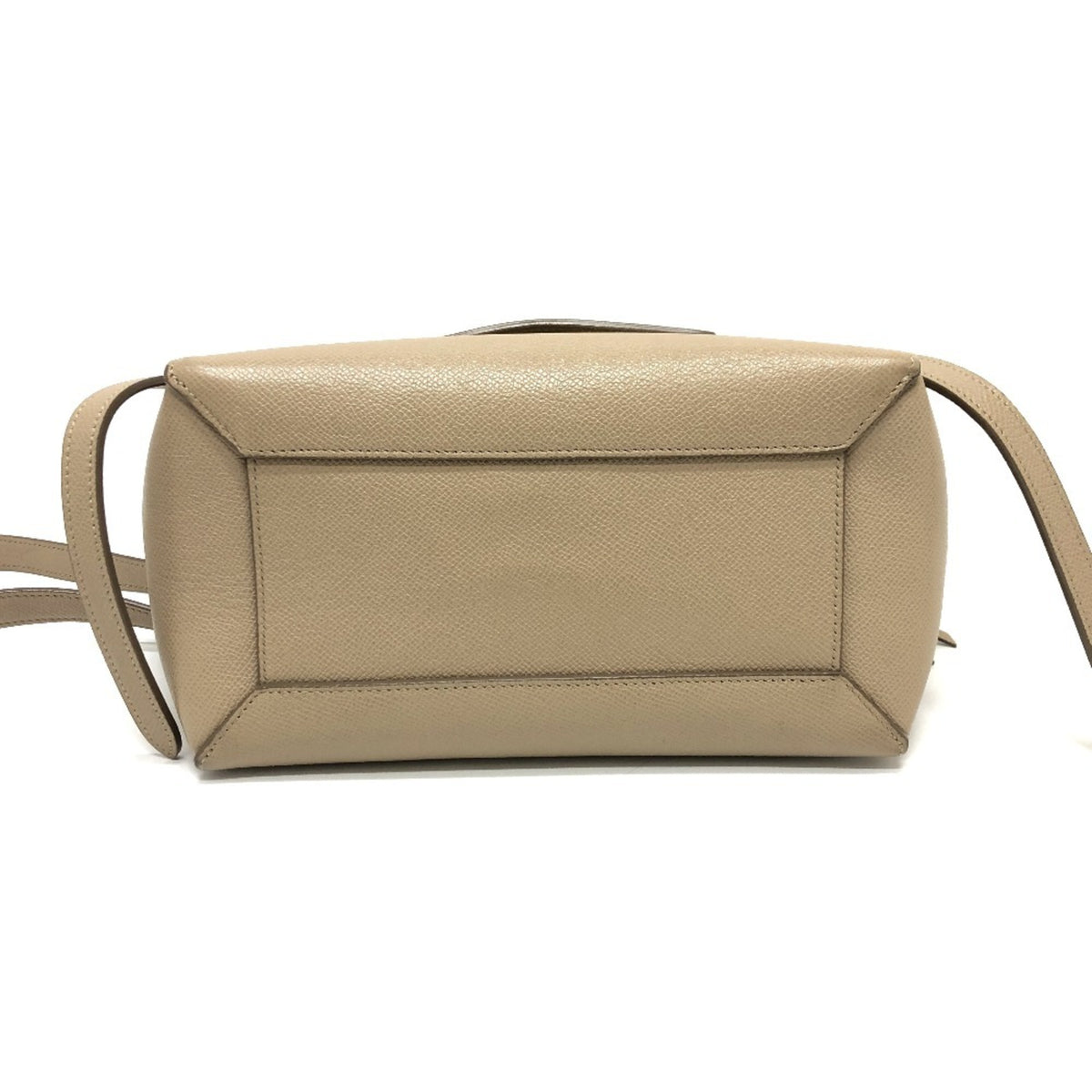 Celine Beige Leather Handbag Shoulder Bag (Pre-Owned)