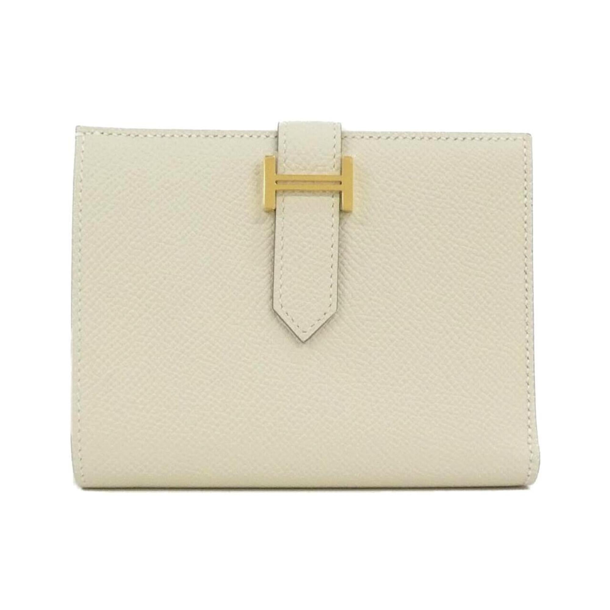 Hermes White Epsom Leather Wallet (Bi-Fold) (Pre-Owned)